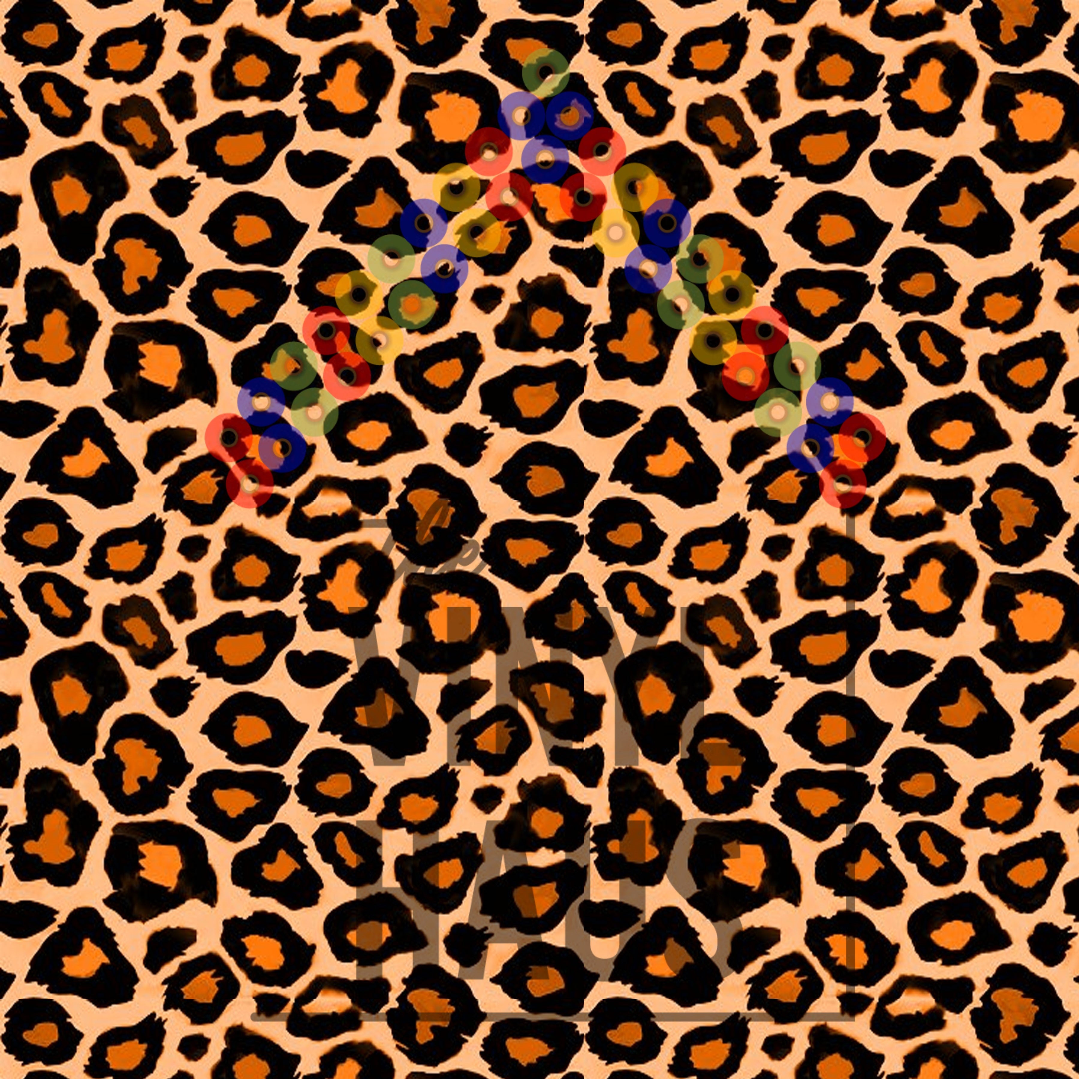 Orange and Tan Leopard Pattern Vinyl 12" x 12" - The Vinyl Haus