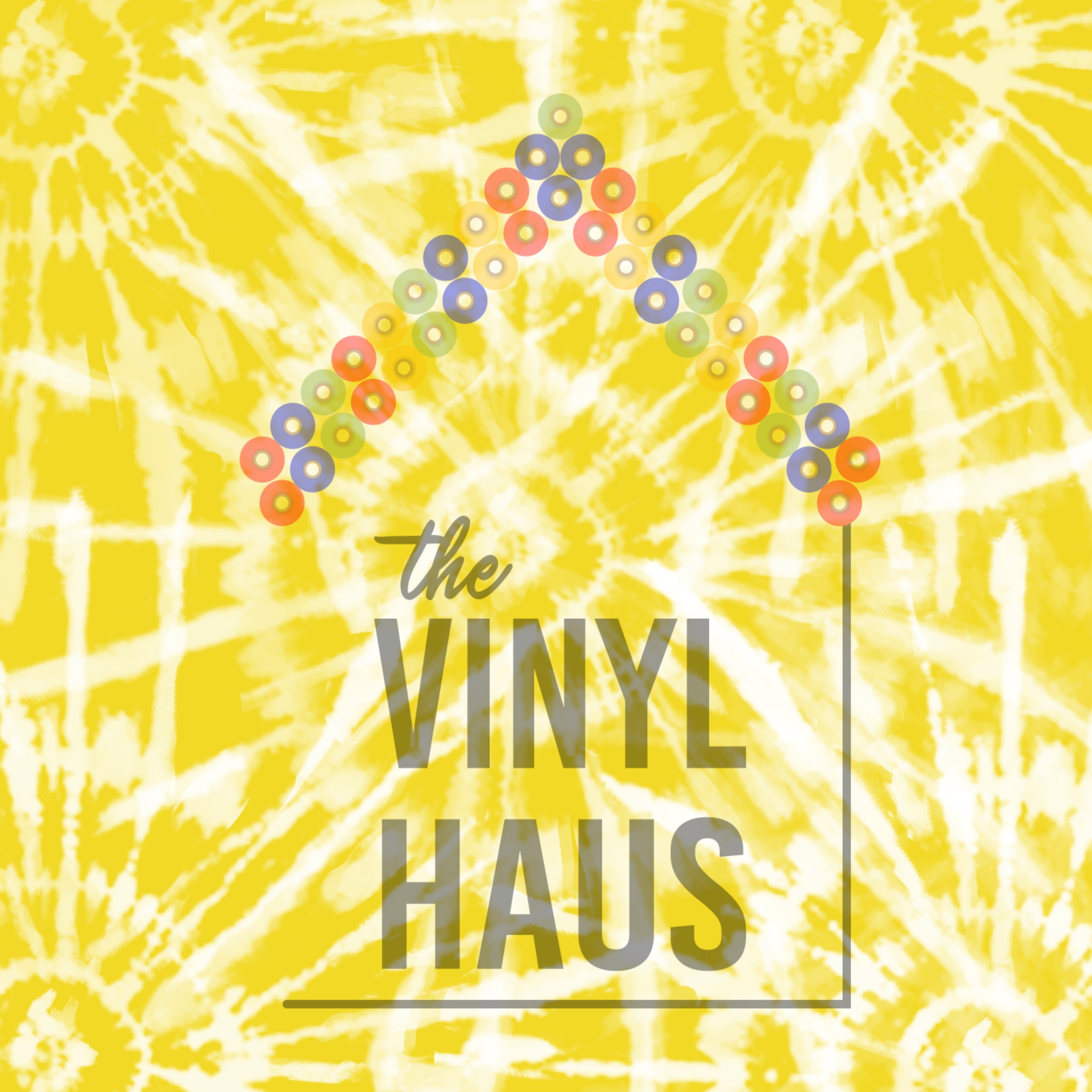 Yellow and White Tie Dye Pattern Vinyl 12" x 12" - The Vinyl Haus