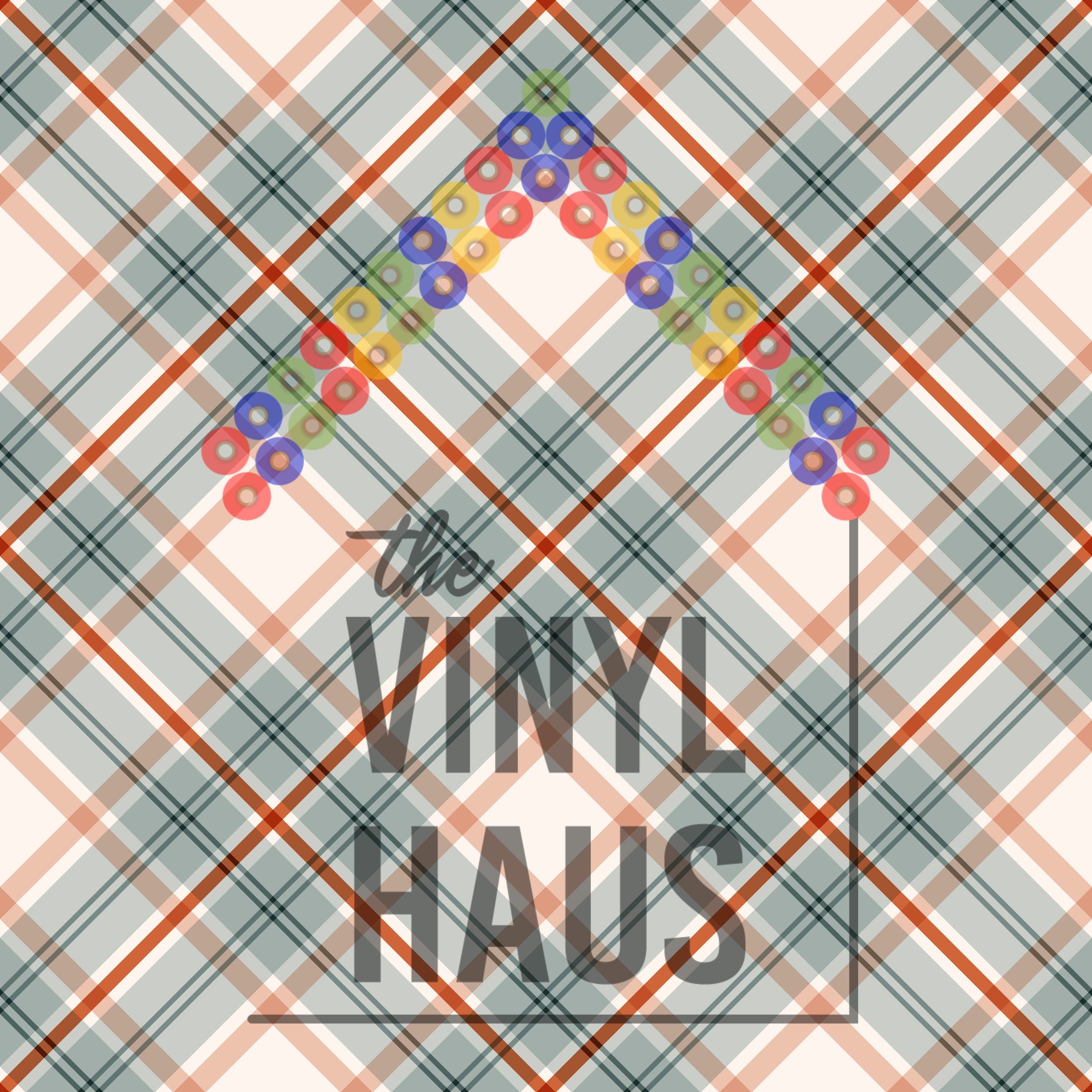 Red Gingham Pattern Vinyl 12" x 12" - The Vinyl Haus