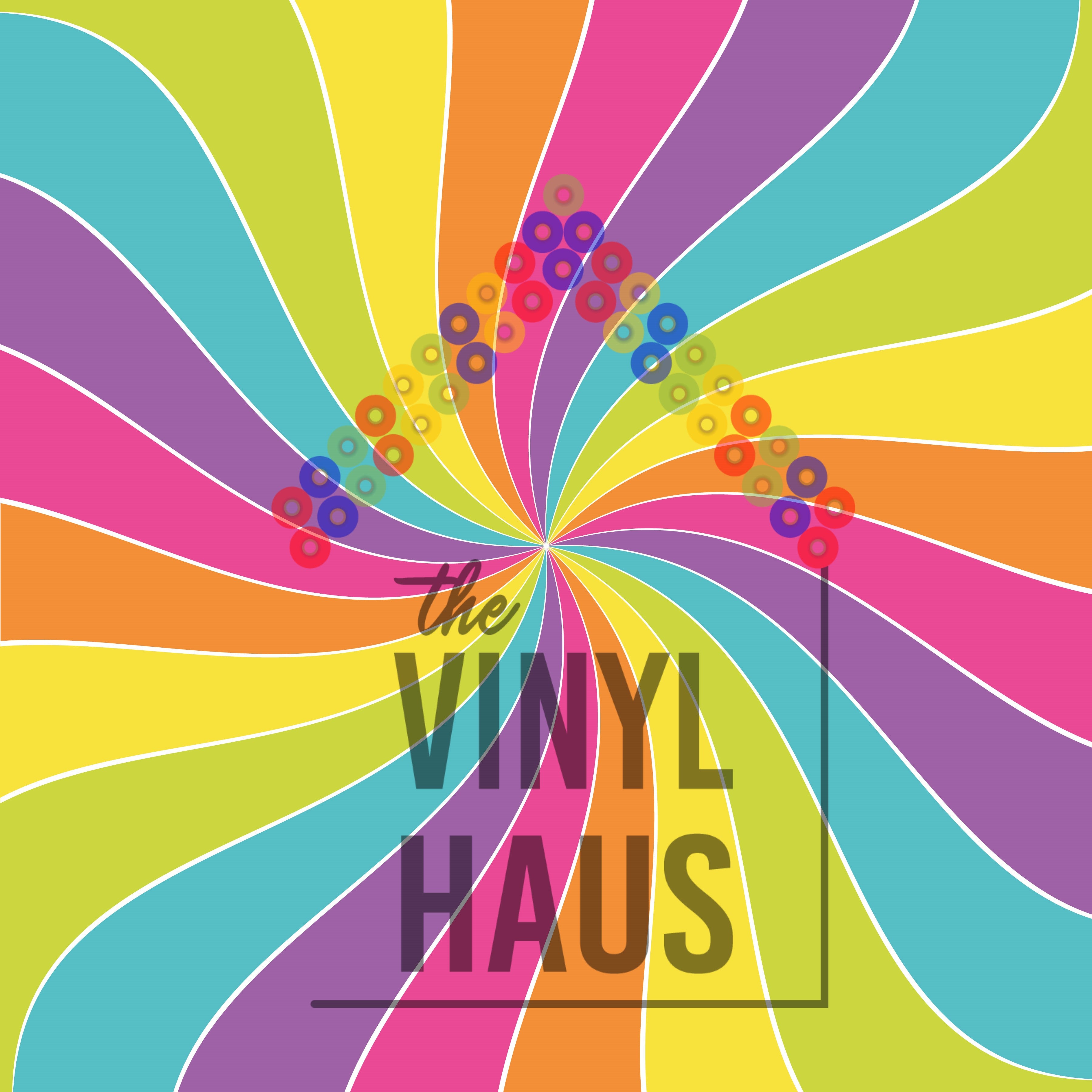 Pastel Rainbow Swirl PRIDE Pattern Vinyl 12" x 12" - The Vinyl Haus