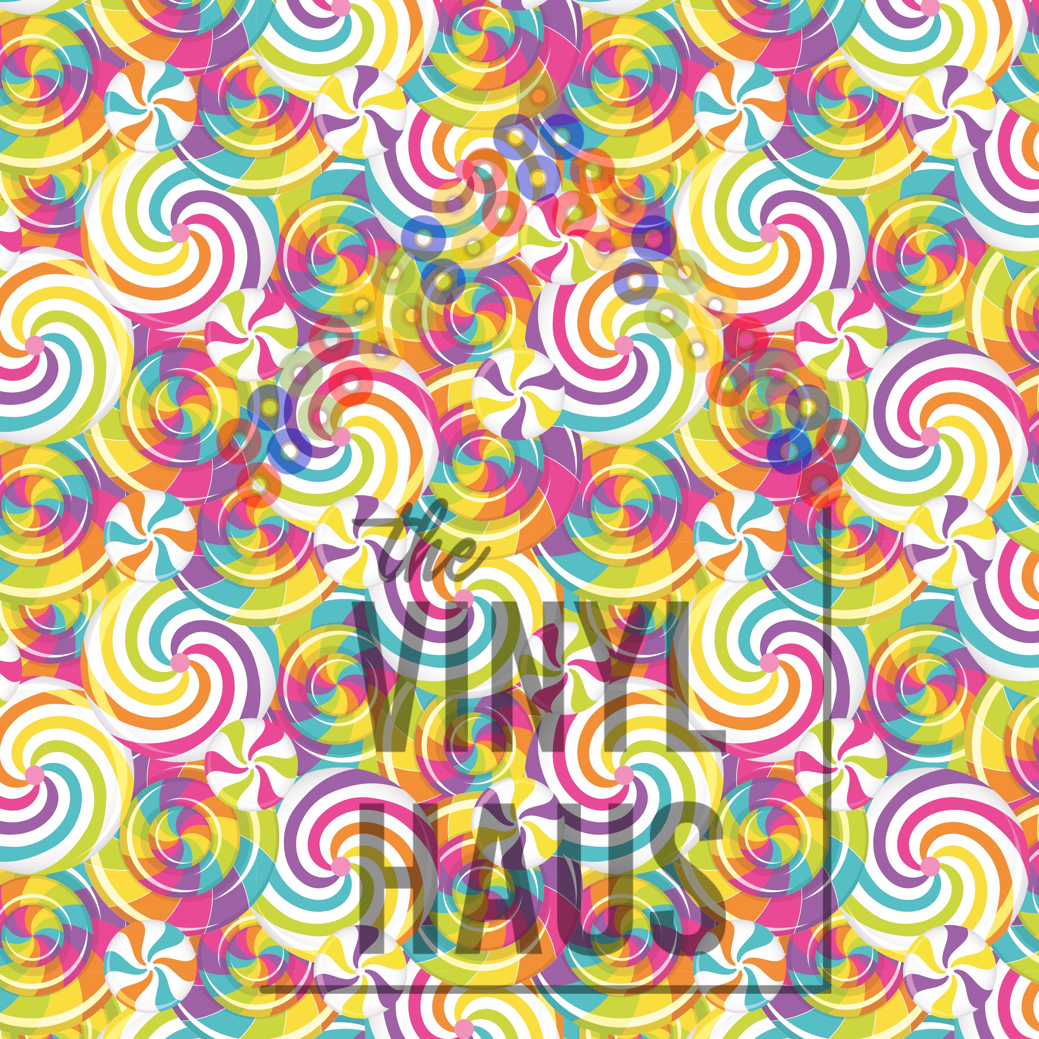 Pastel Lollipop Pattern Vinyl 12" x 12" - The Vinyl Haus