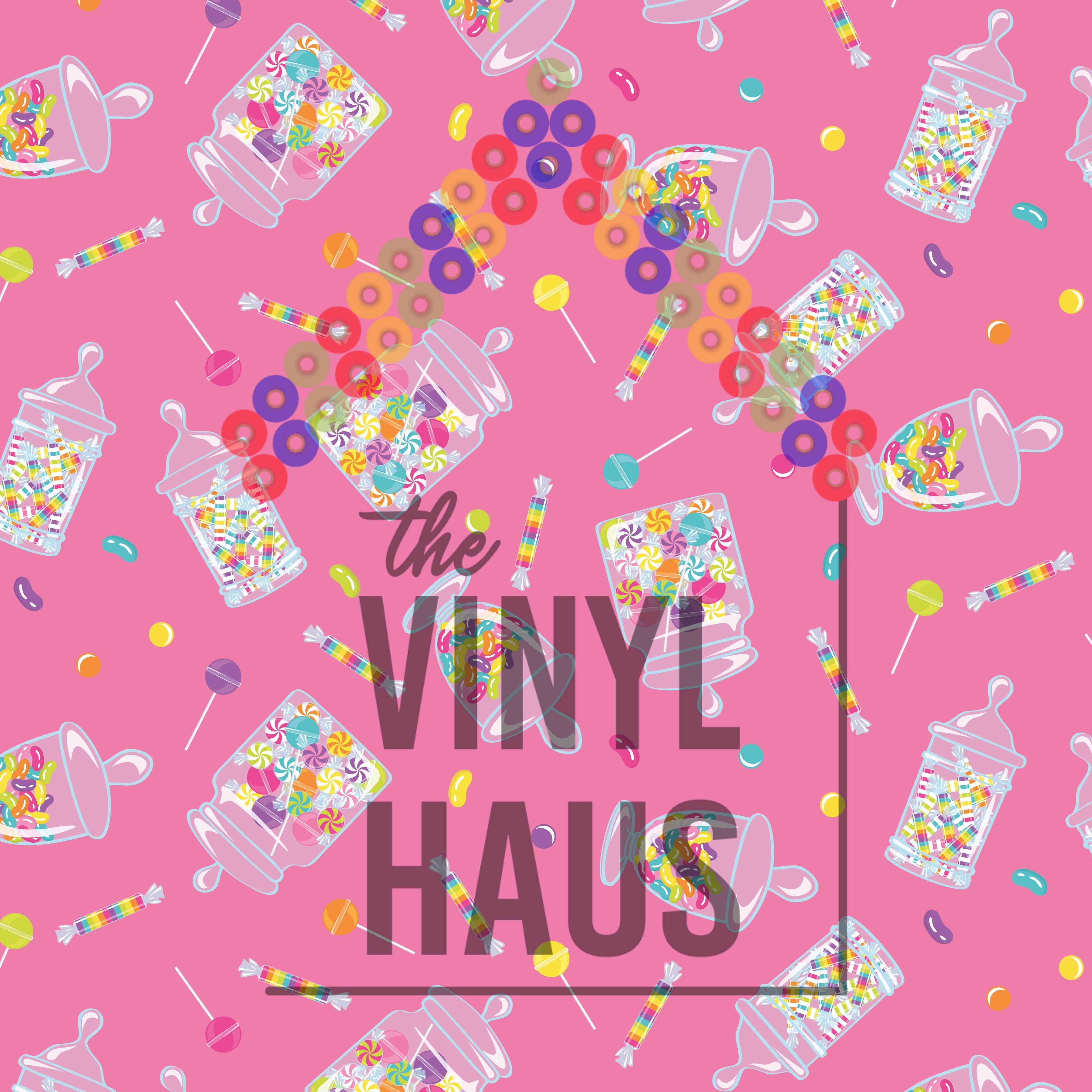 Pastel Candy Pattern Vinyl 12" x 12" - The Vinyl Haus