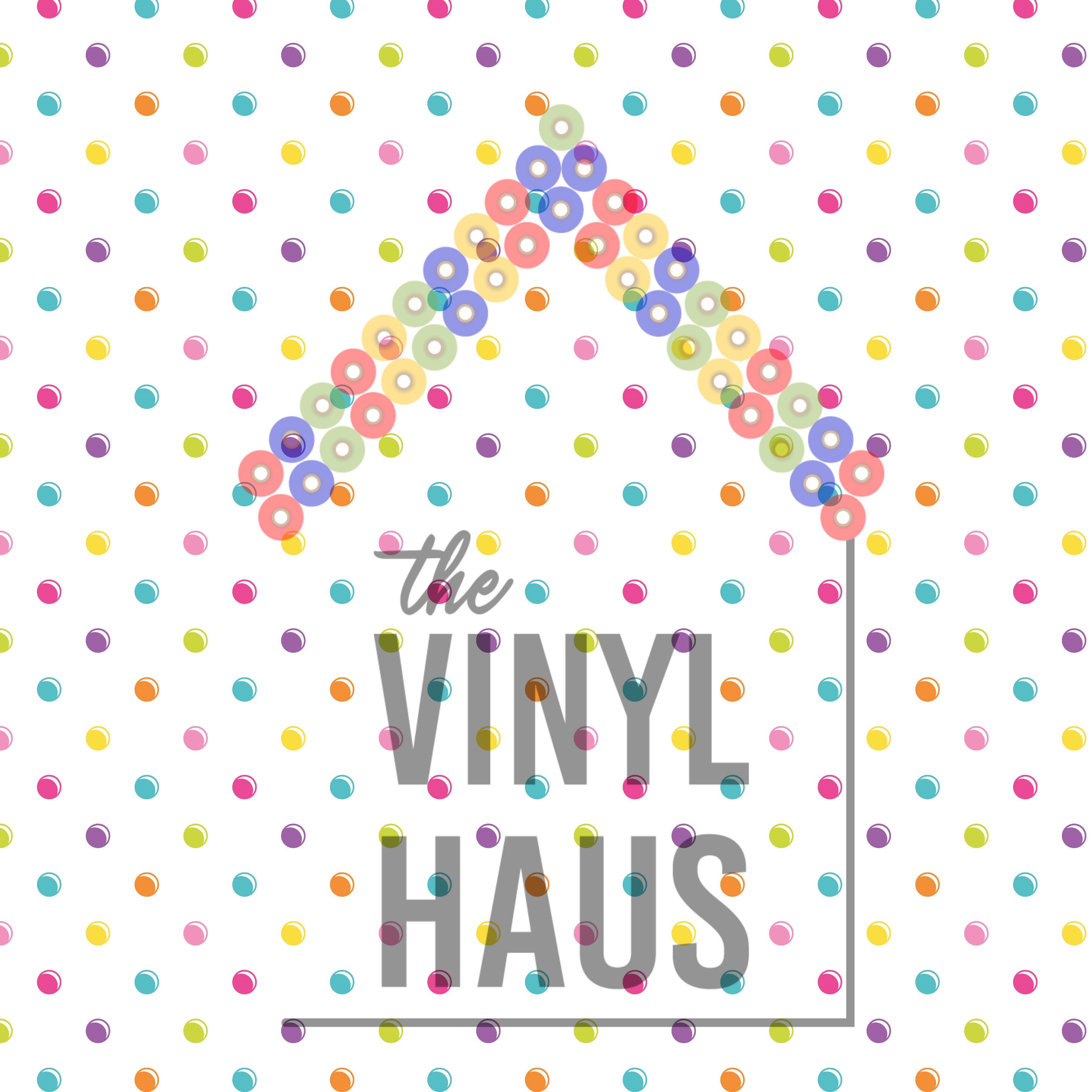 Pastel Polka Dots Pattern Vinyl 12" x 12" - The Vinyl Haus