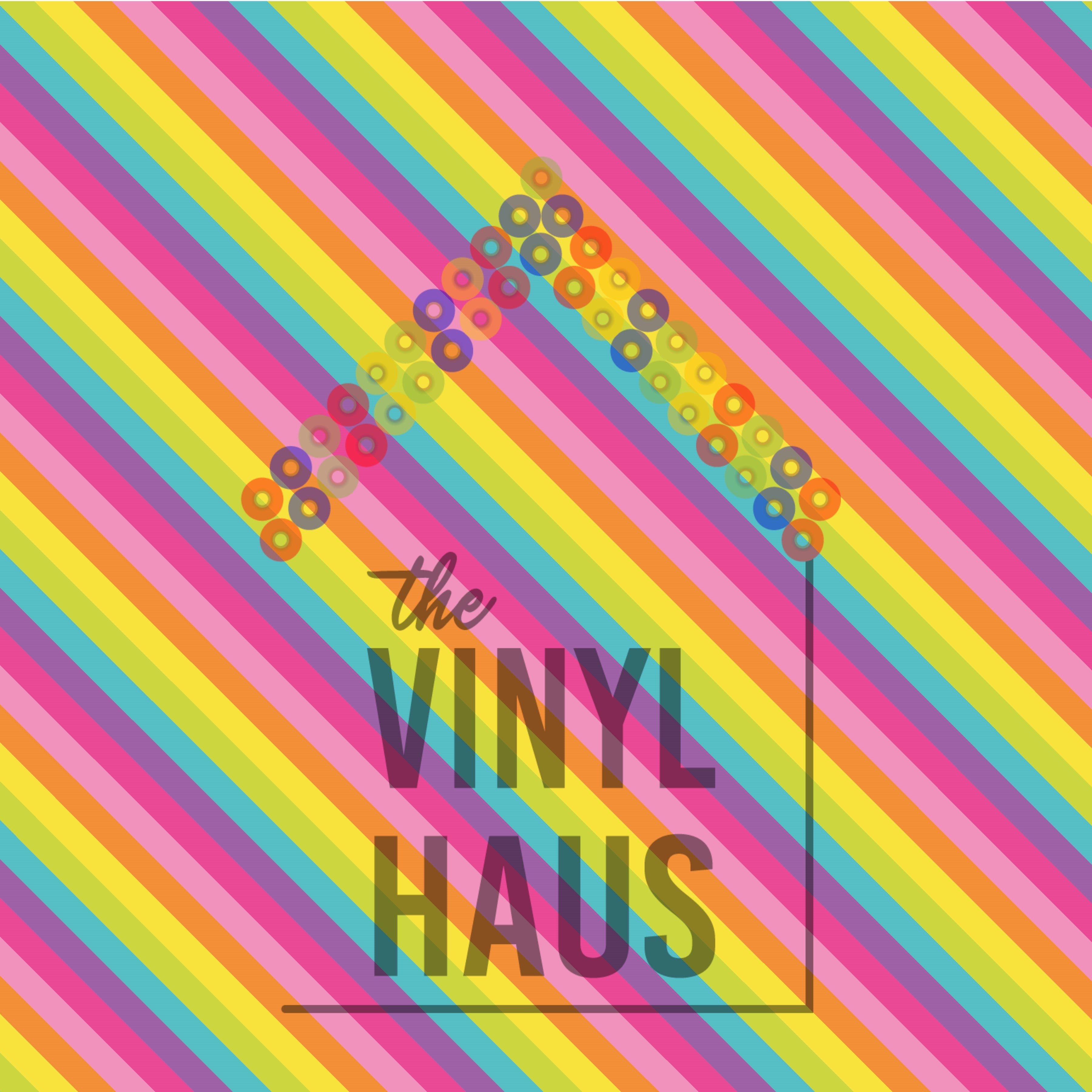 Pastel Diagonal Lines Pattern Vinyl 12" x 12" - The Vinyl Haus
