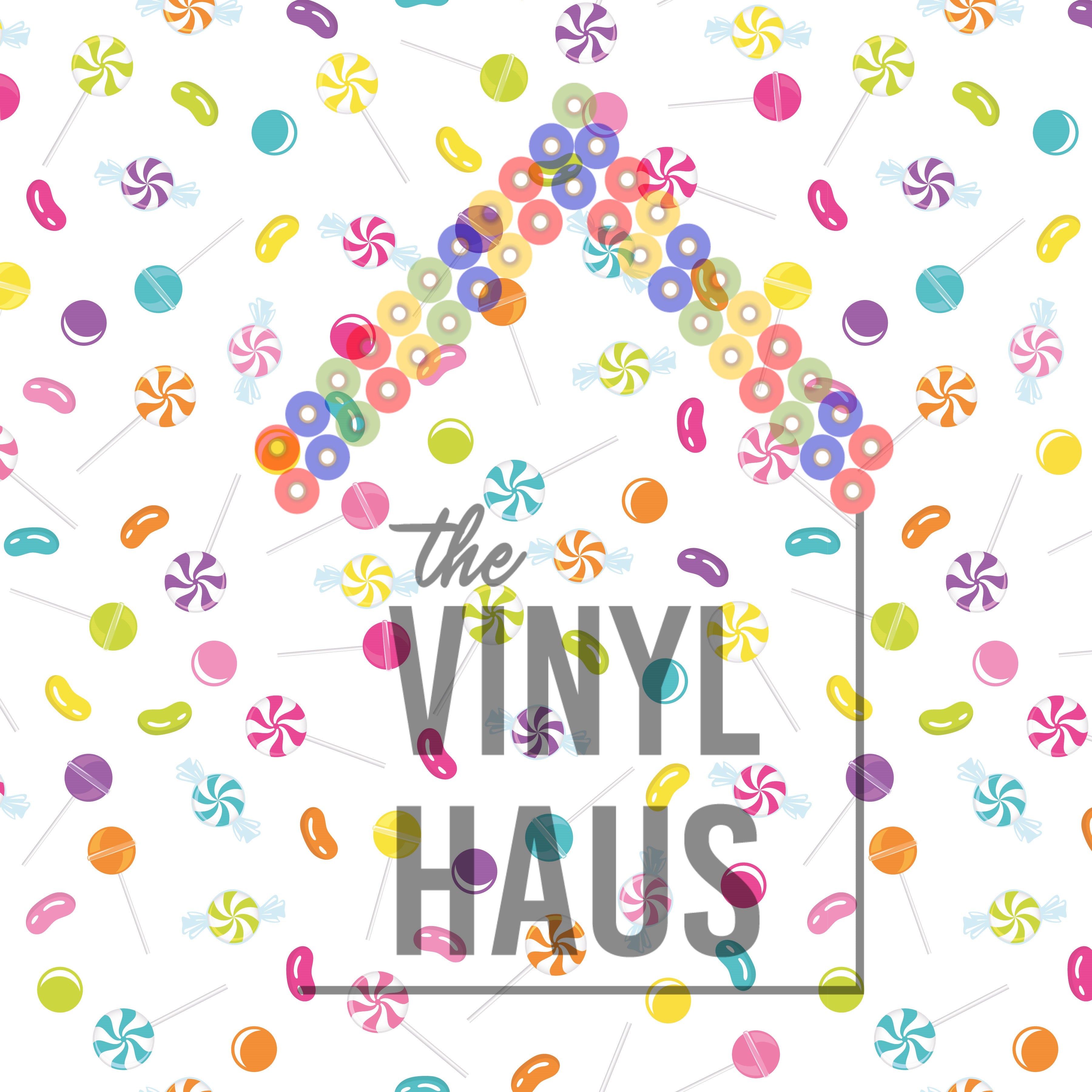 Pastel Candy Pattern Vinyl 12" x 12" - The Vinyl Haus