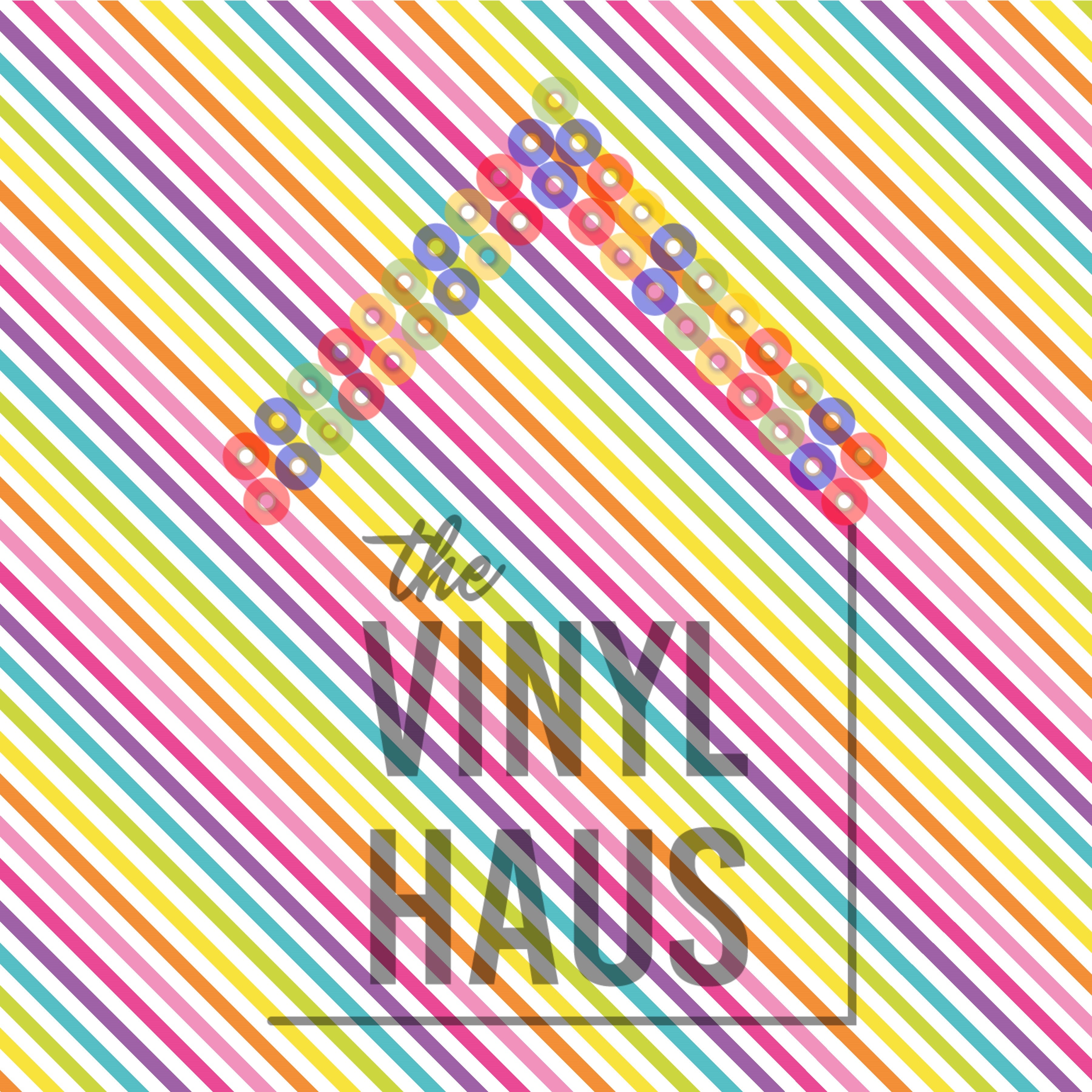 Pastel Diagonal lines Pattern Vinyl 12" x 12" - The Vinyl Haus