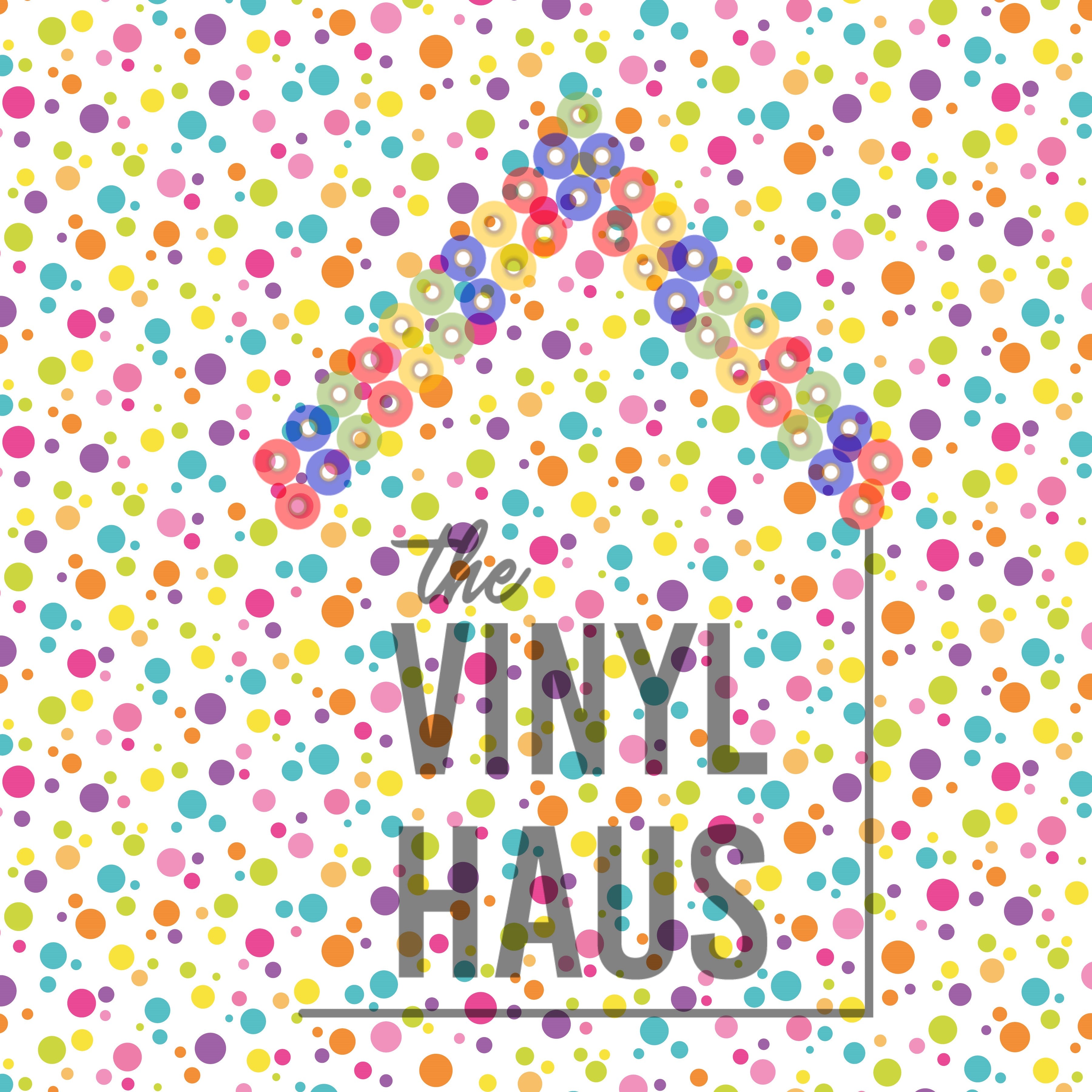 Pastel Polka Dot Pattern Vinyl 12" x 12" - The Vinyl Haus