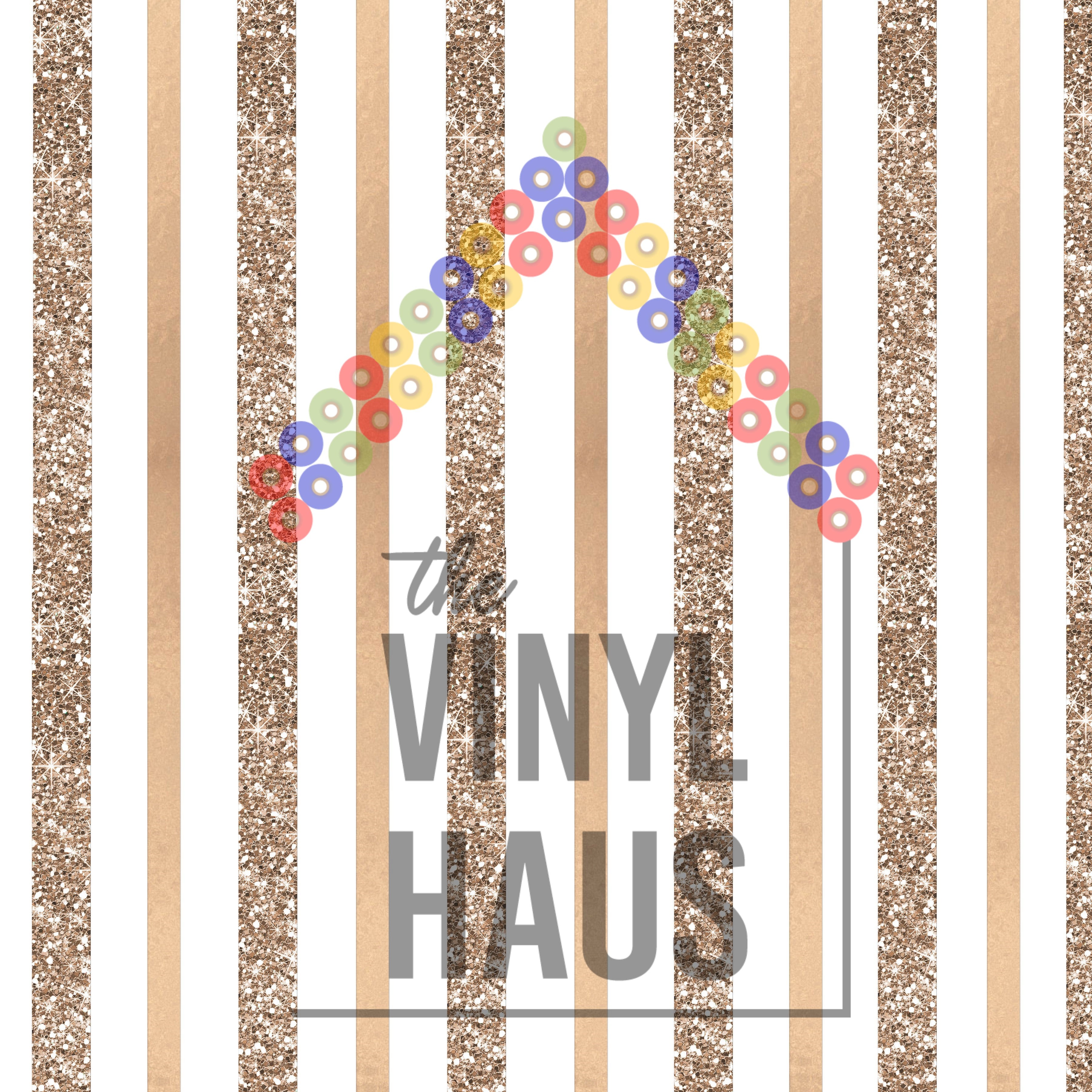 Gold Stripes Pattern Vinyl 12" x 12" - The Vinyl Haus