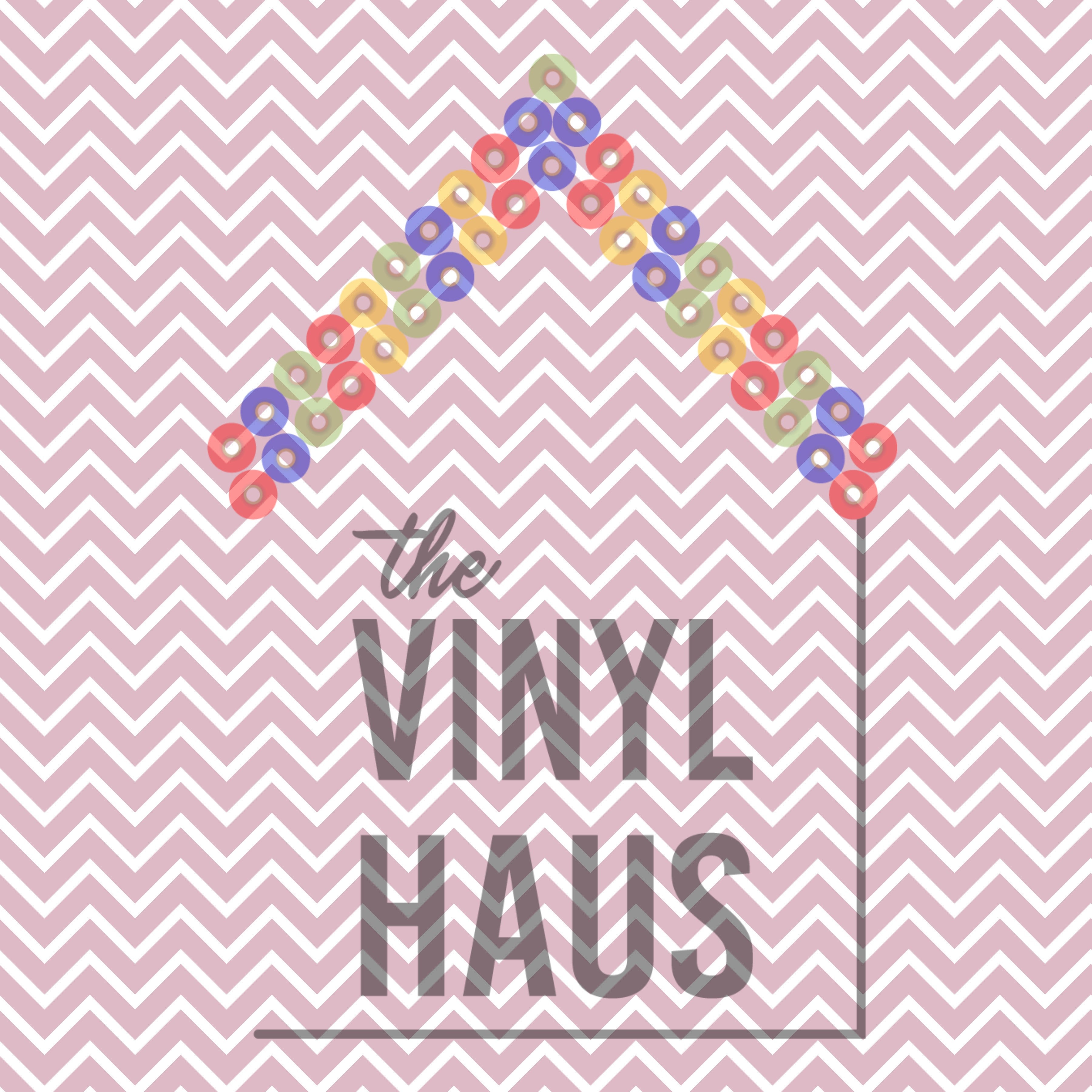 Light Pink Chevron Pattern Vinyl 12" x 12" - The Vinyl Haus