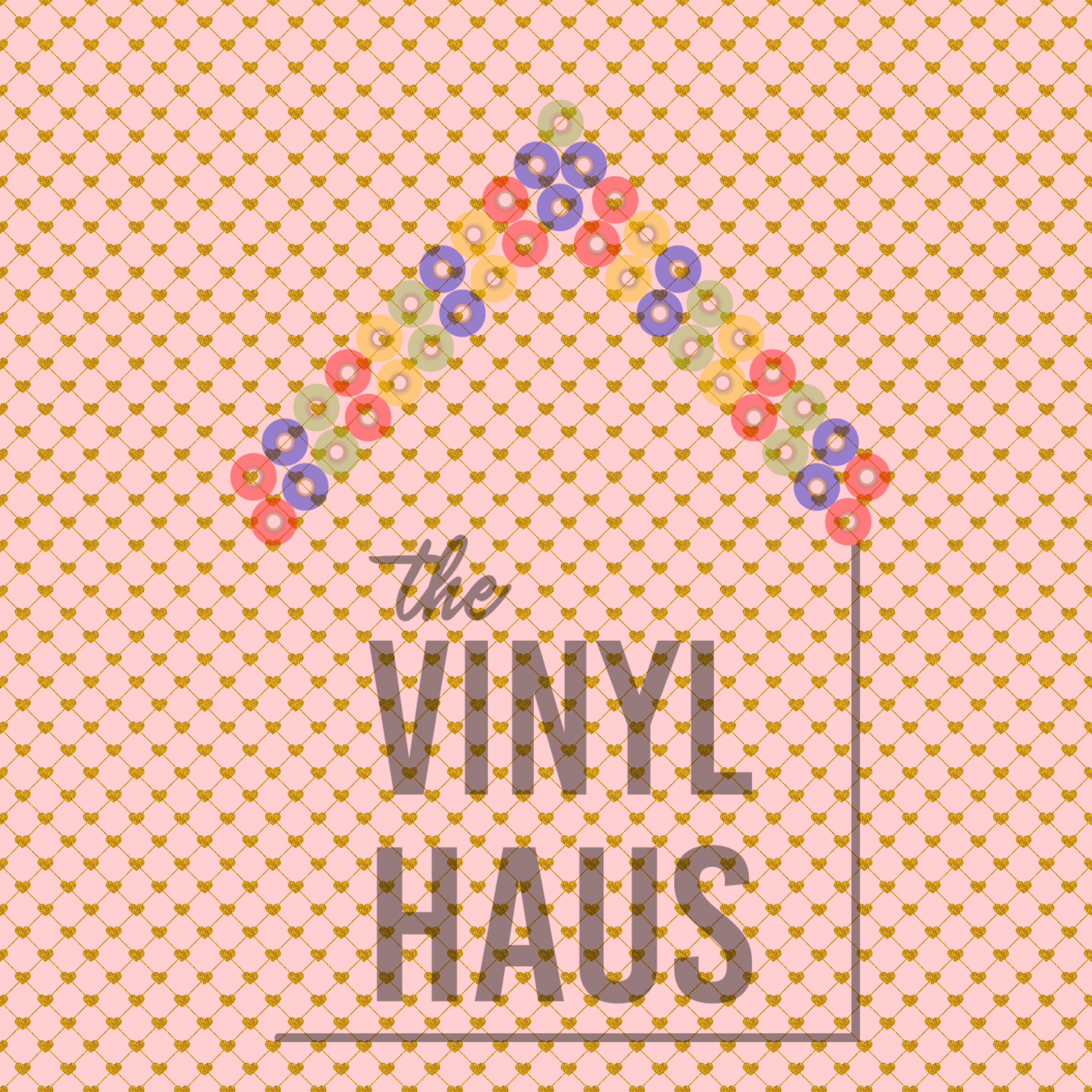 Valentine's Day small hearts Pattern Vinyl 12" x 12" - The Vinyl Haus