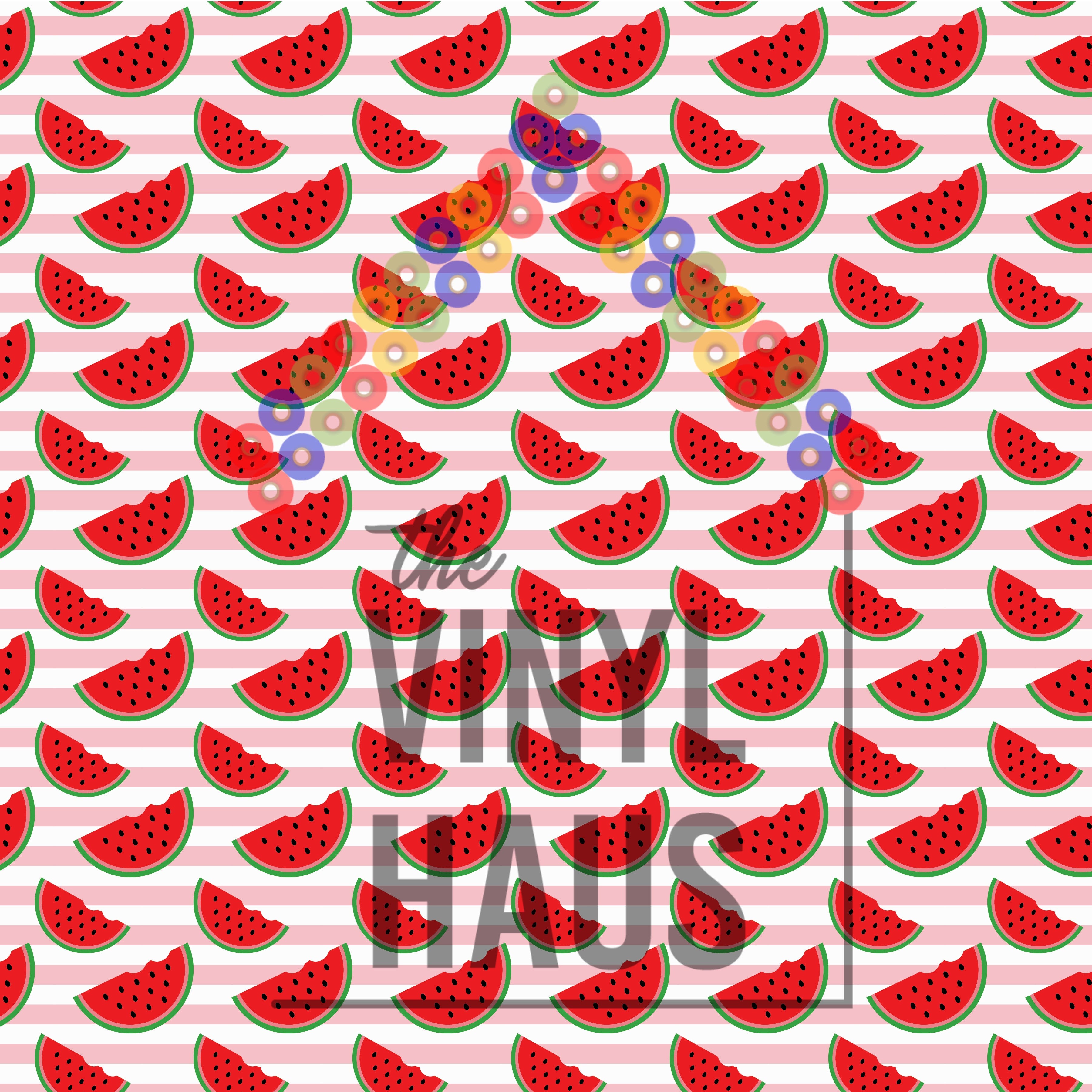 Watermelon Pattern Vinyl 12" x 12" - The Vinyl Haus