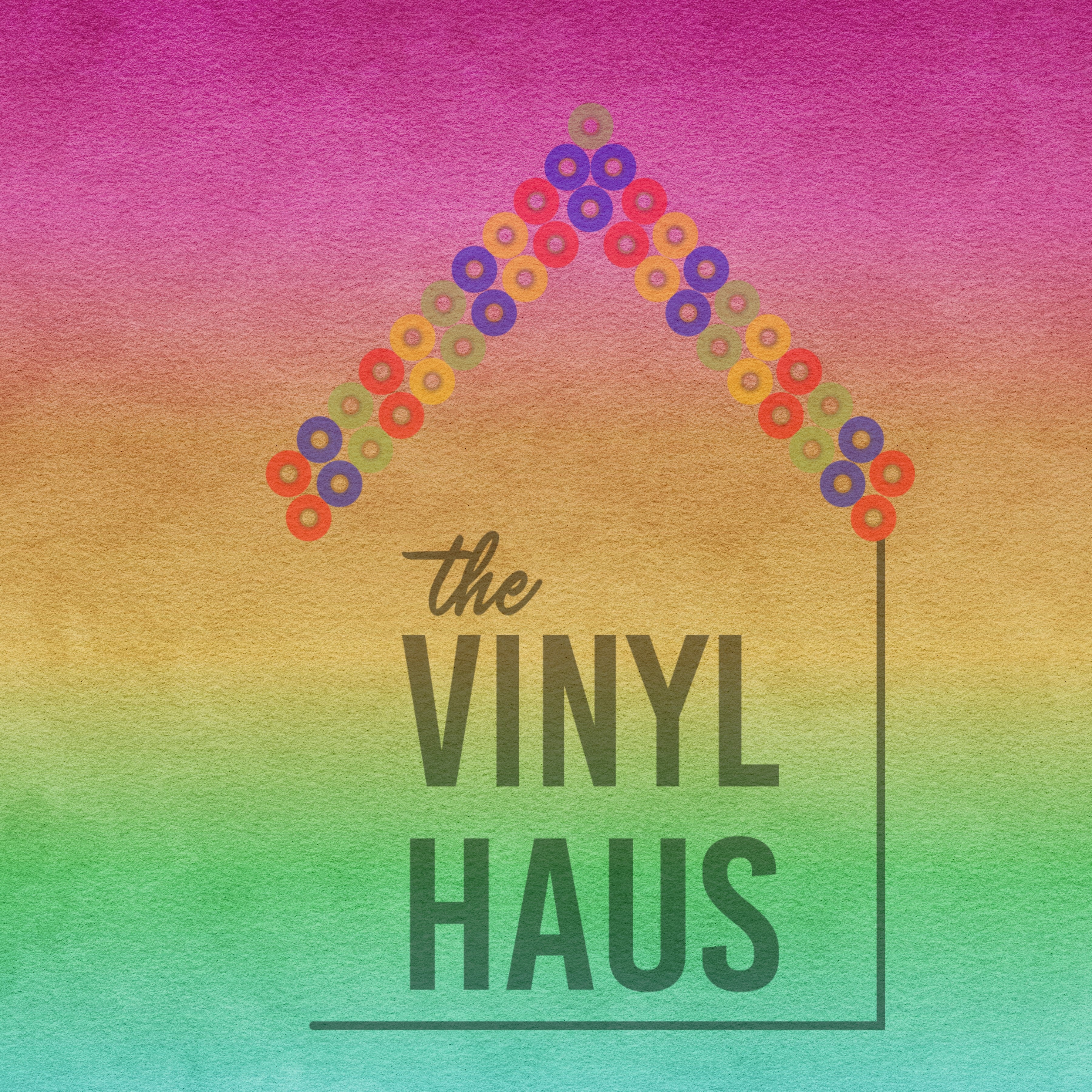 Pink Yellow Green Ombre Pattern Vinyl 12" x 9" - The Vinyl Haus