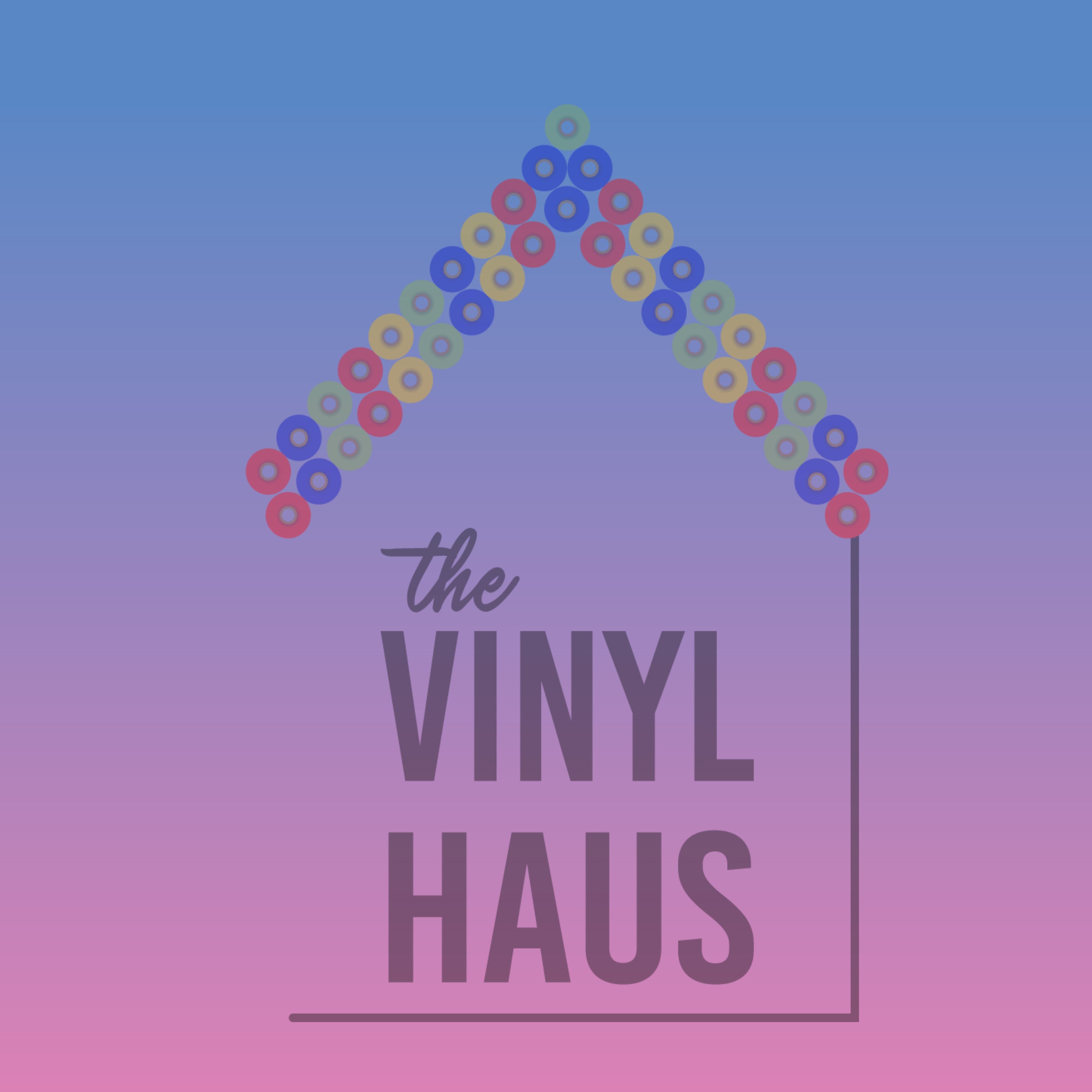 Blue/Pink Ombre  Pattern Vinyl 12" x 12" - The Vinyl Haus