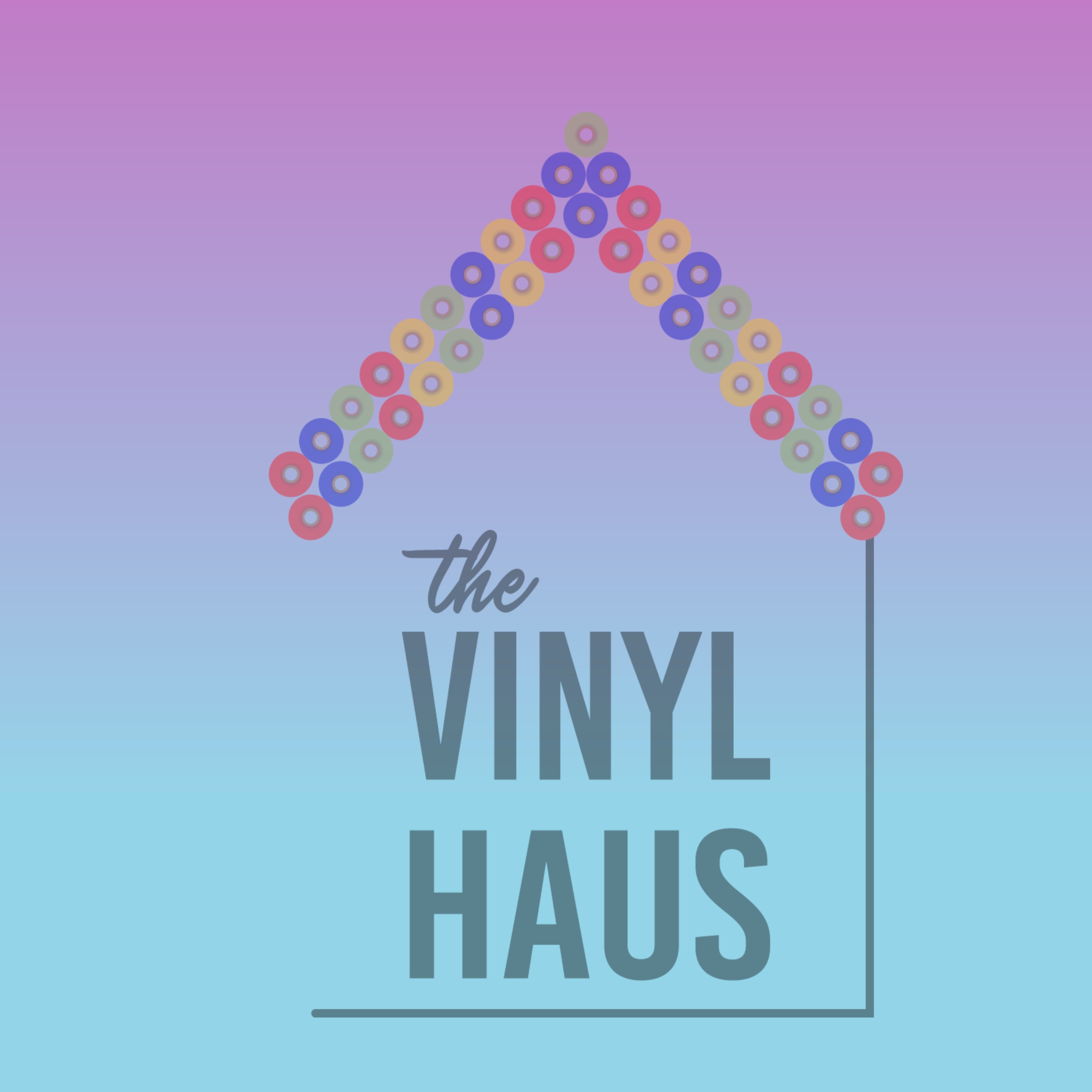 Blue/Pink Ombre  Pattern Vinyl 12" x 12" - The Vinyl Haus