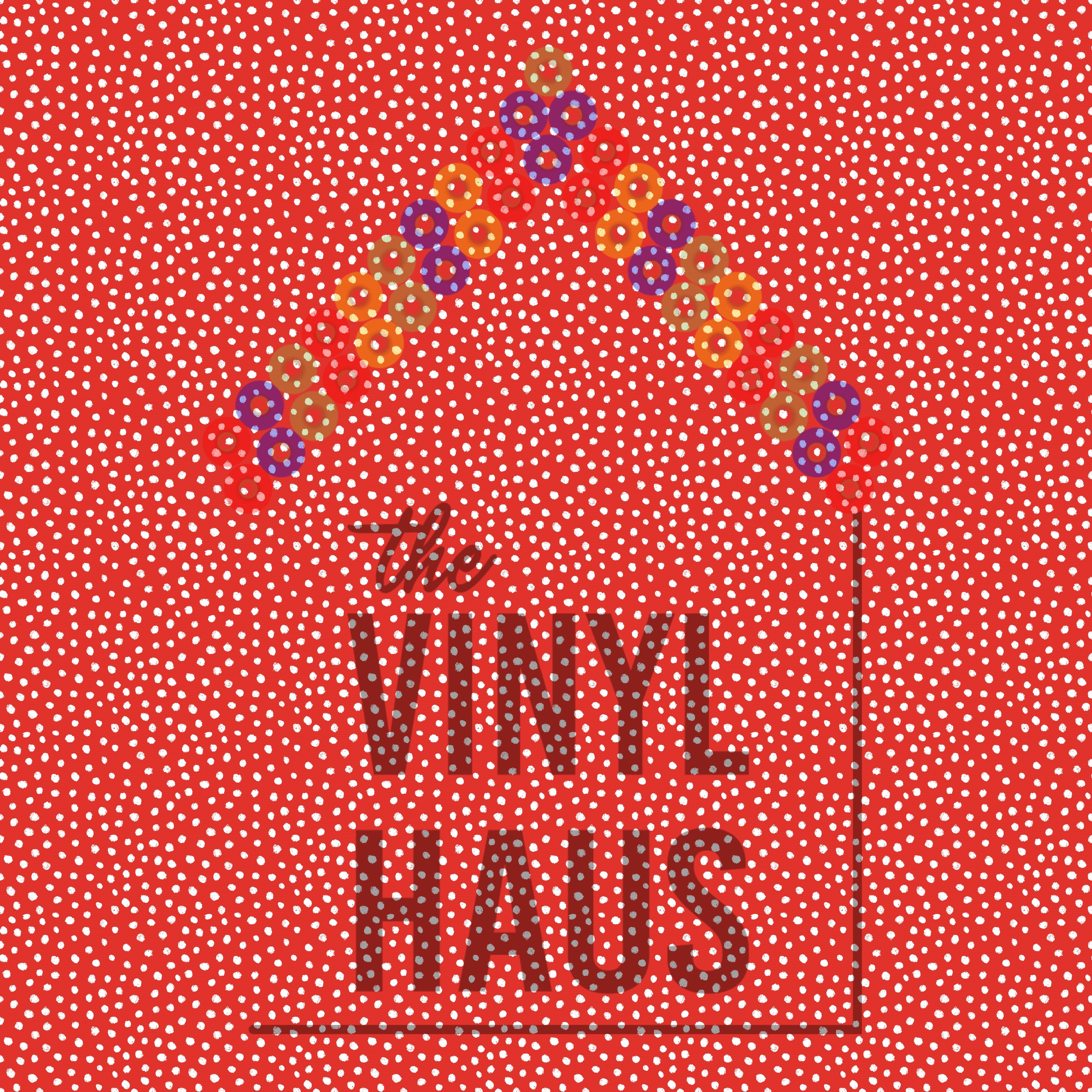 Red and White Polka Dot Pattern Vinyl 12" x 12" - The Vinyl Haus