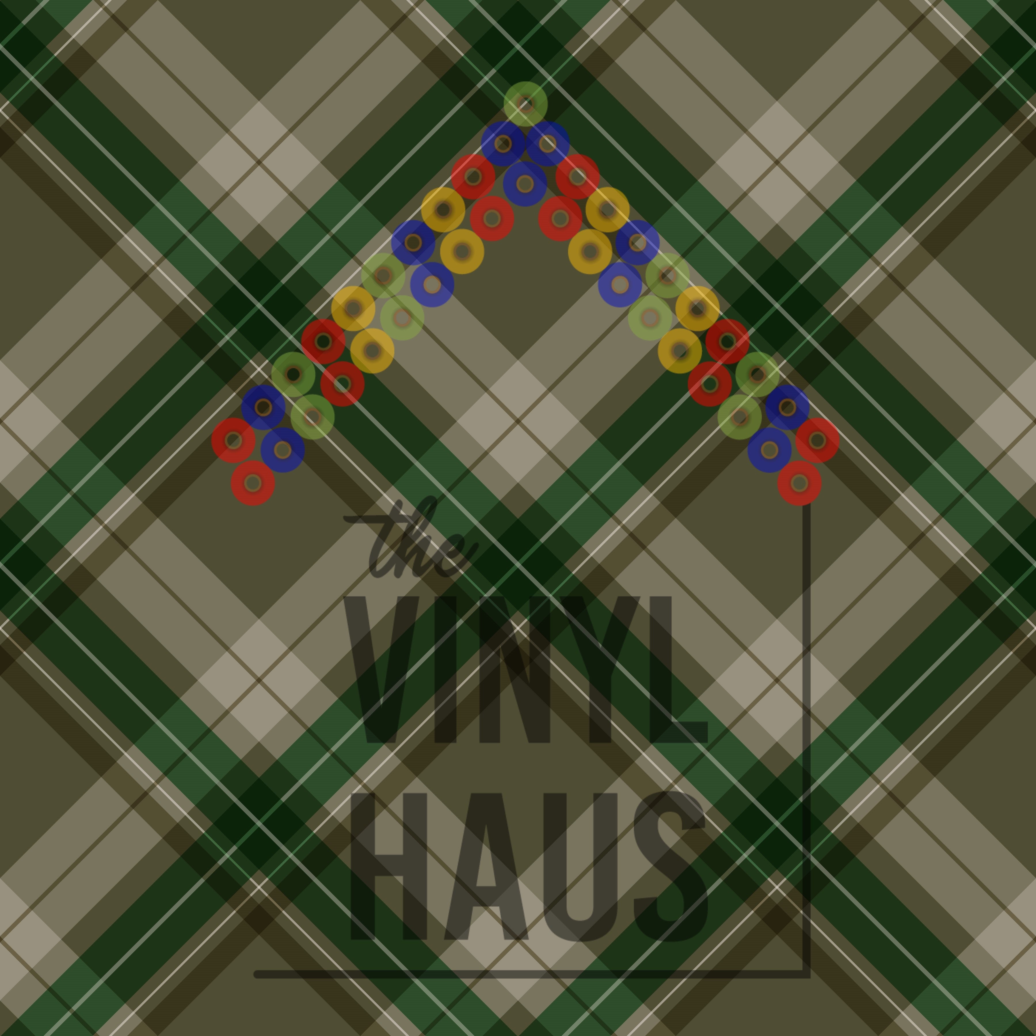 Green and Tan Plaid Pattern Vinyl 12" x 12" - The Vinyl Haus