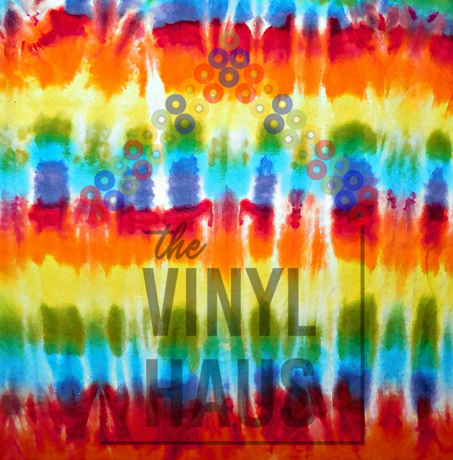 Rainbow Tie Dye Background PRIDE Pattern Vinyl 12" x 12" - The Vinyl Haus