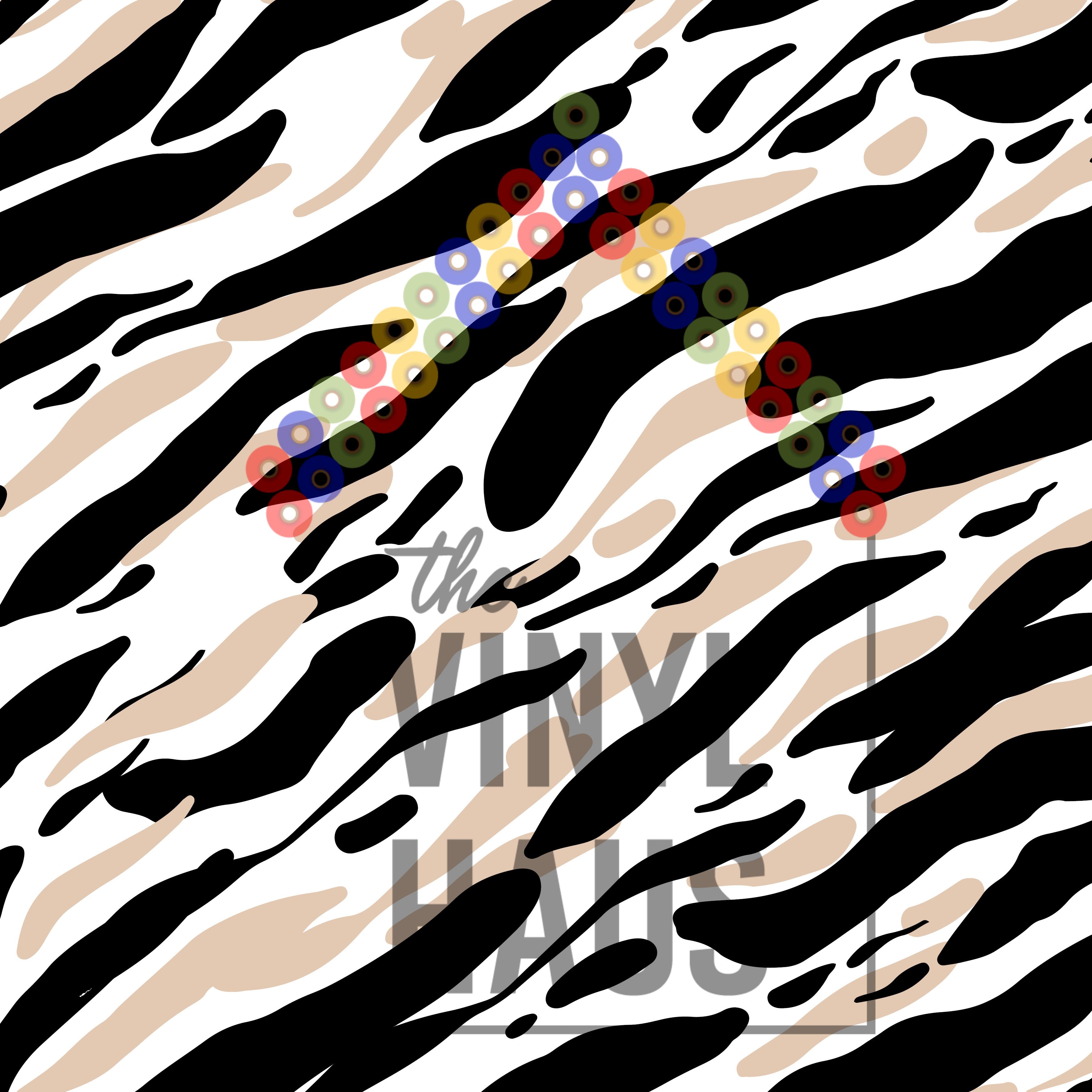 Zebra Pattern Vinyl 12" x 12" - The Vinyl Haus