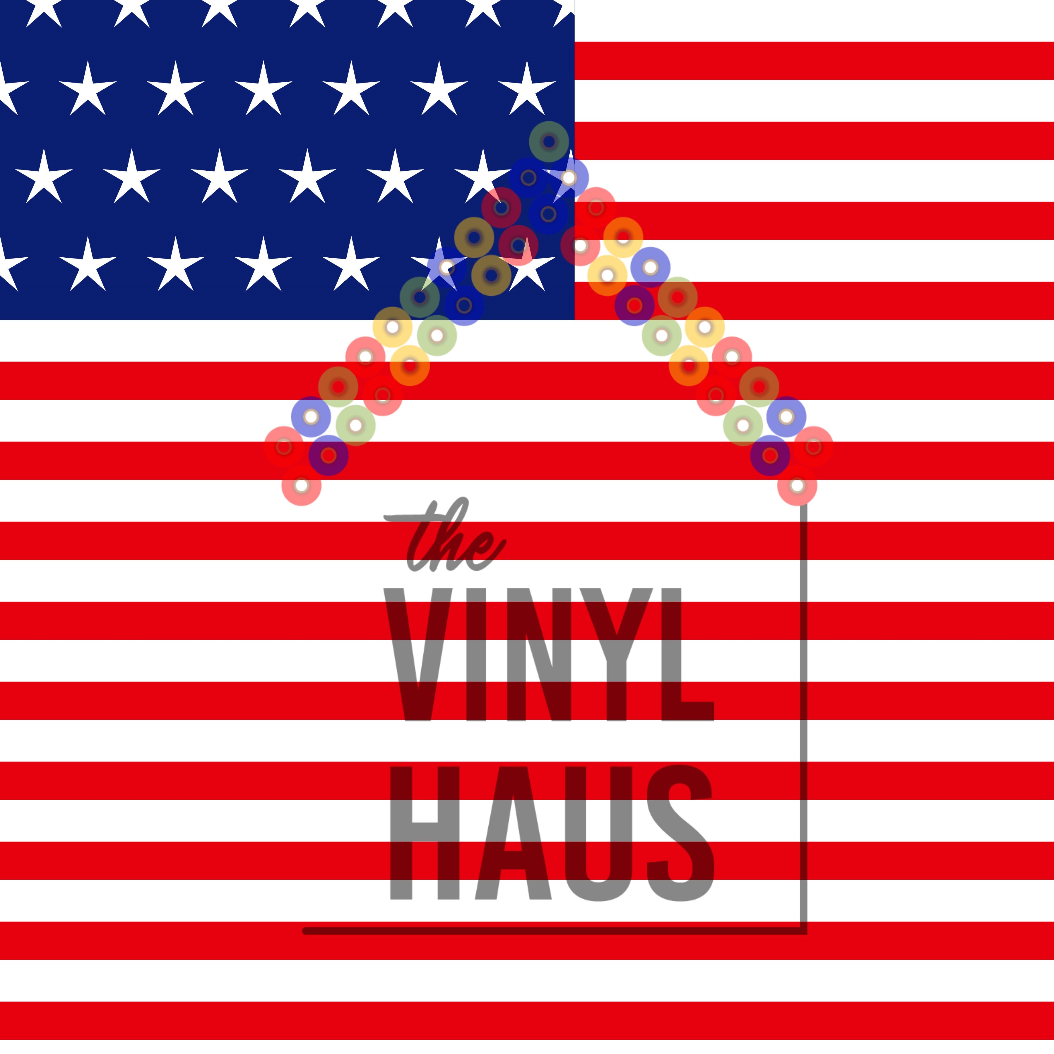 USA Flag Pattern Vinyl 12" x 12" - The Vinyl Haus