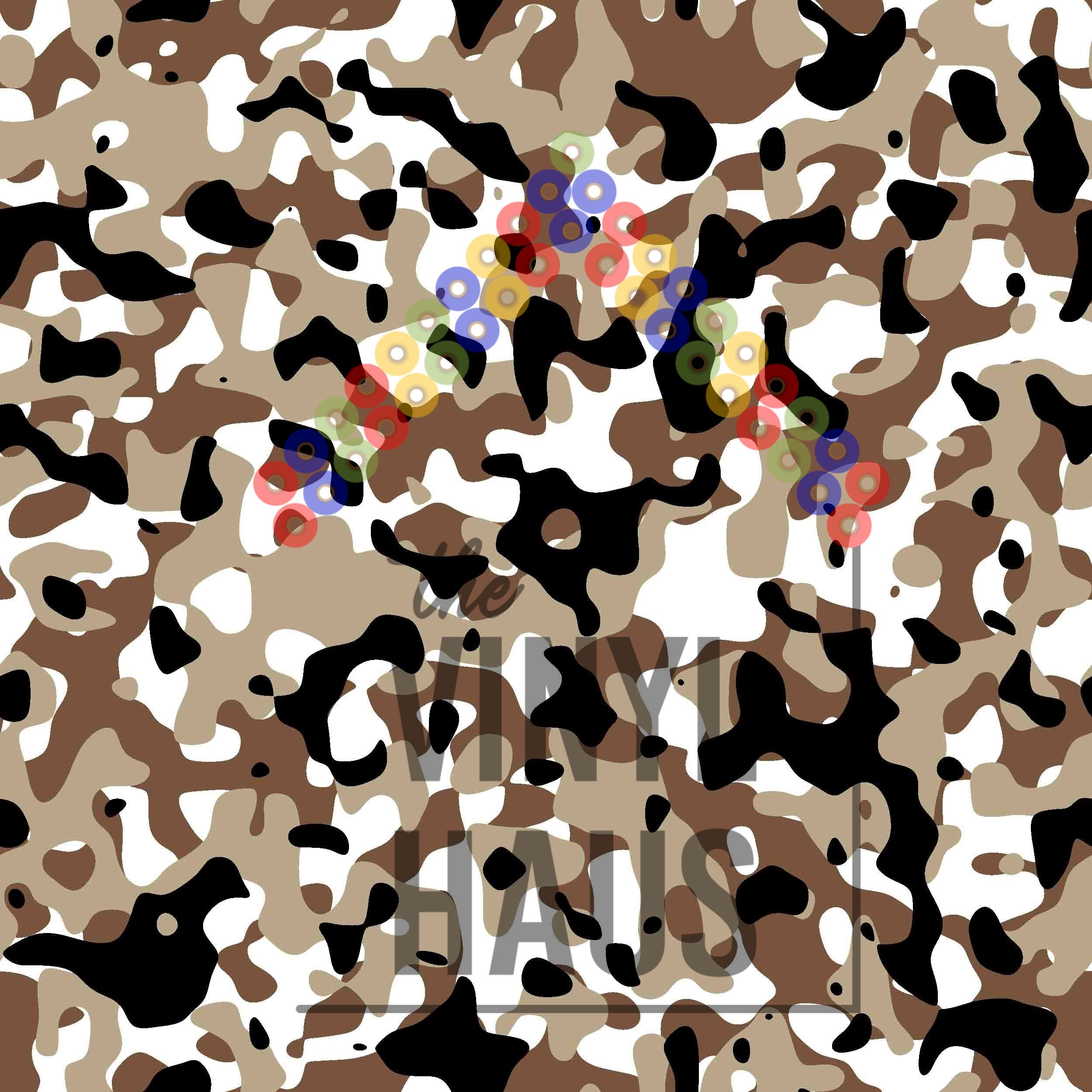 Camouflage Pattern Vinyl 12" x 12" - The Vinyl Haus