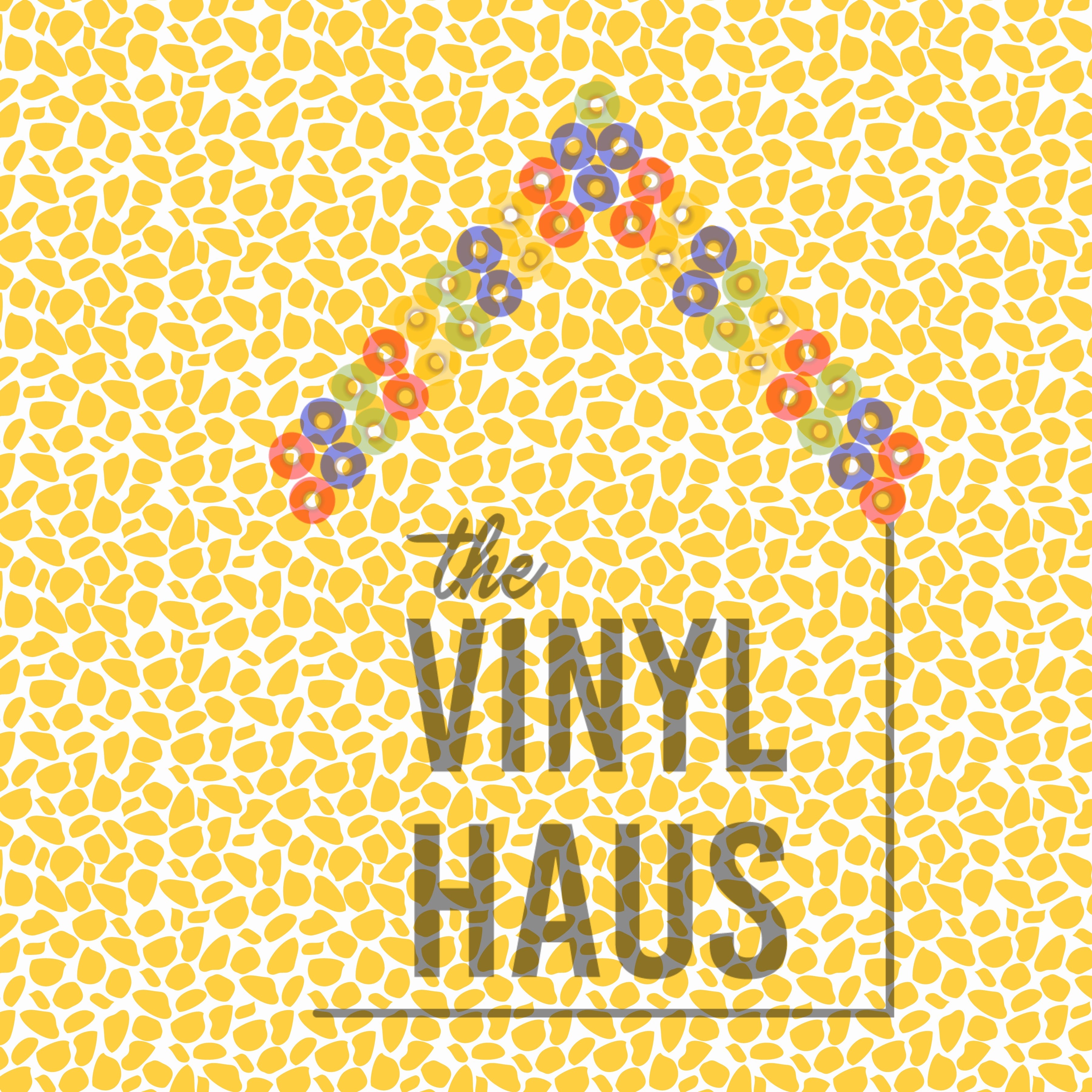 Yellow Giraffe Pattern Vinyl 12" x 12" - The Vinyl Haus