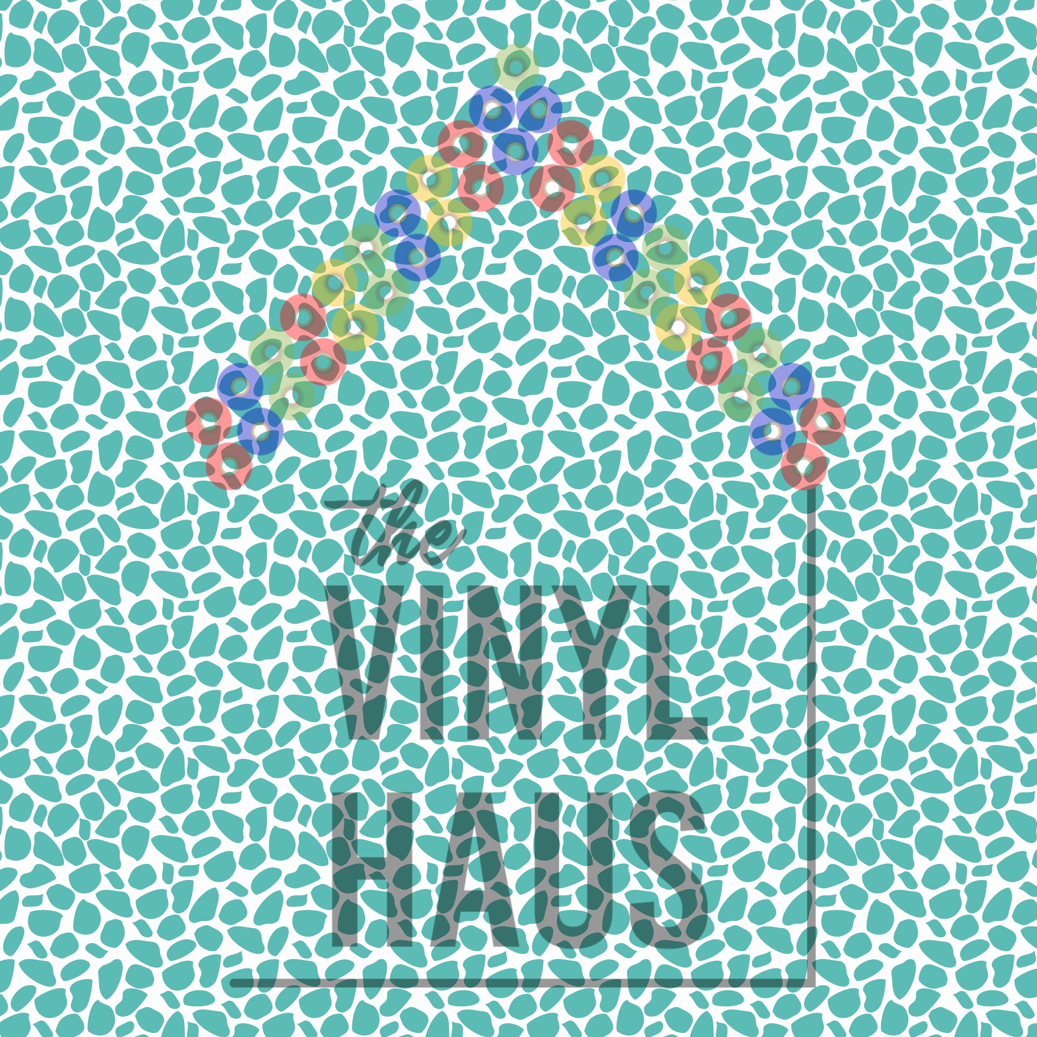 Blue Giraffe Pattern Vinyl 12" x 12" - The Vinyl Haus