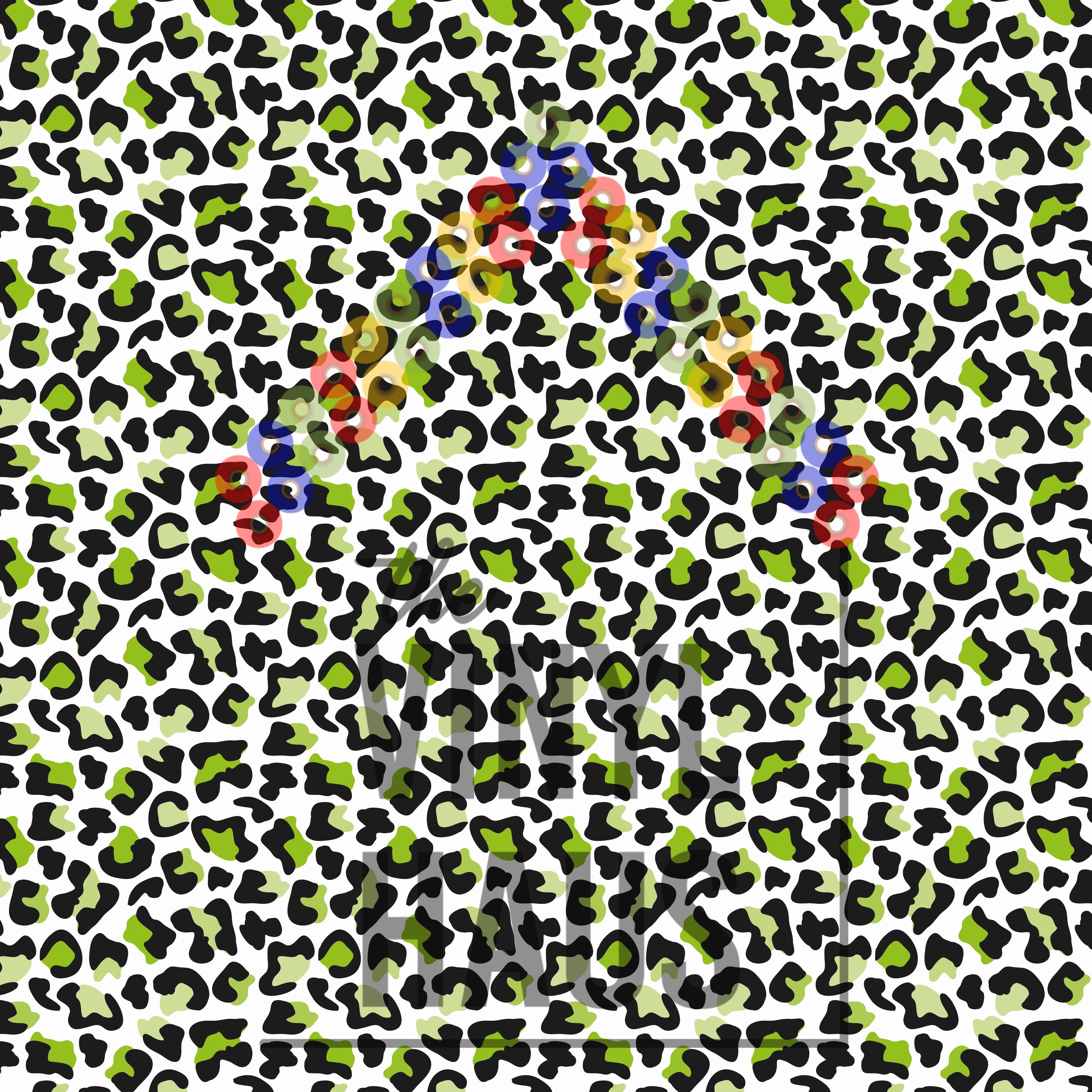Green Cheetah Pattern Vinyl 12" x 12" - The Vinyl Haus