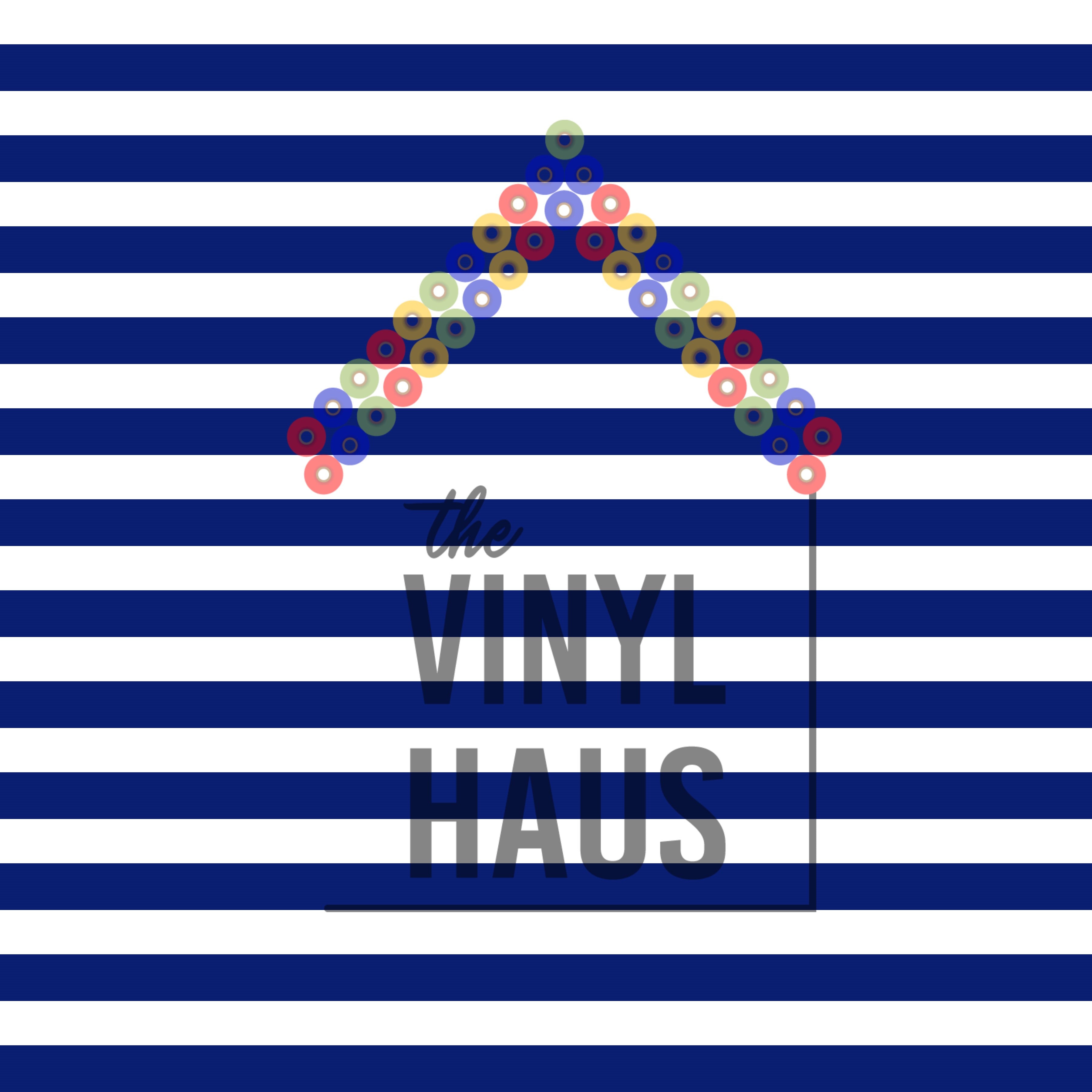 Navy and White Stripe Pattern Vinyl 12" x 12" - The Vinyl Haus