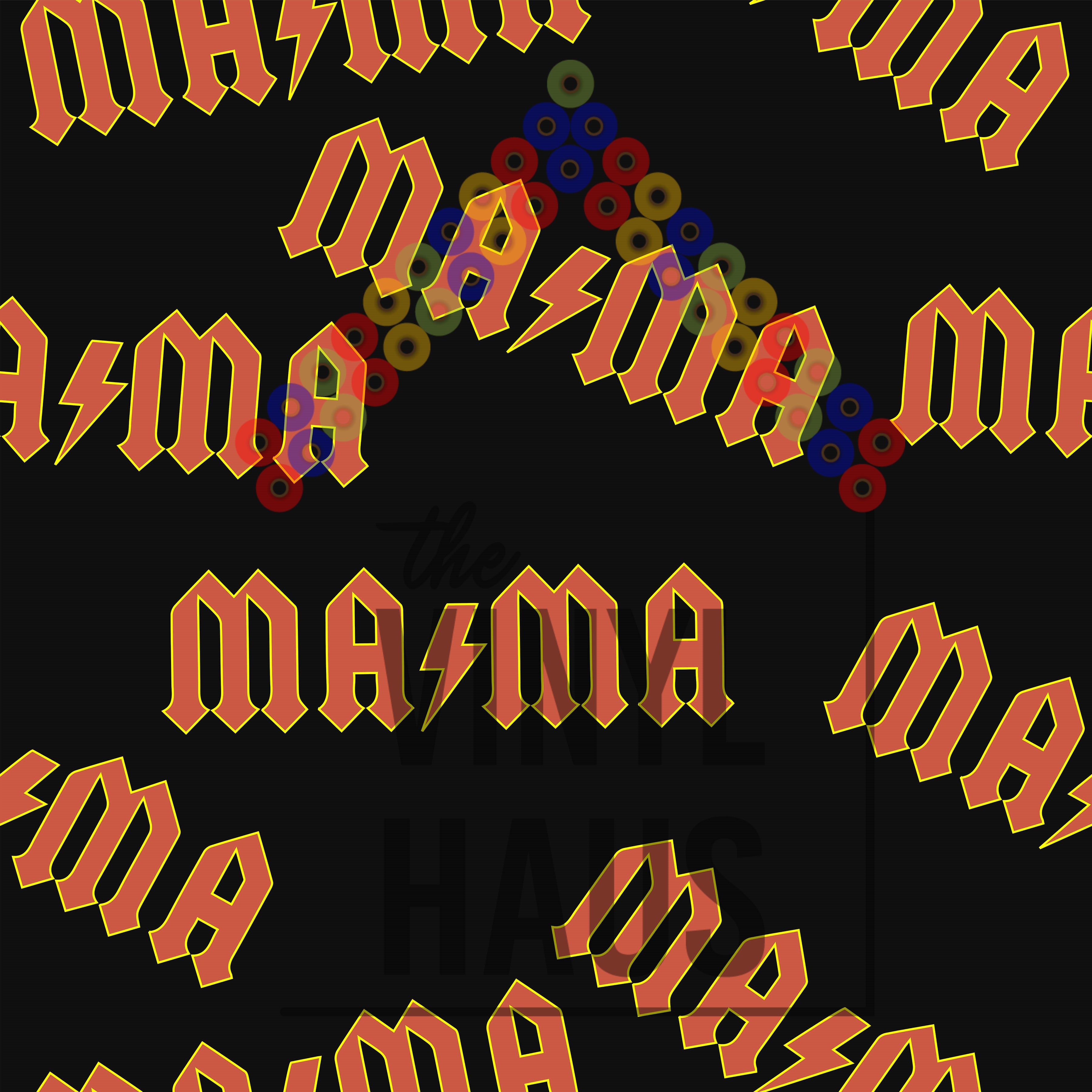 Mother's Day "MAMA" Pattern Vinyl 12" x 12" - The Vinyl Haus