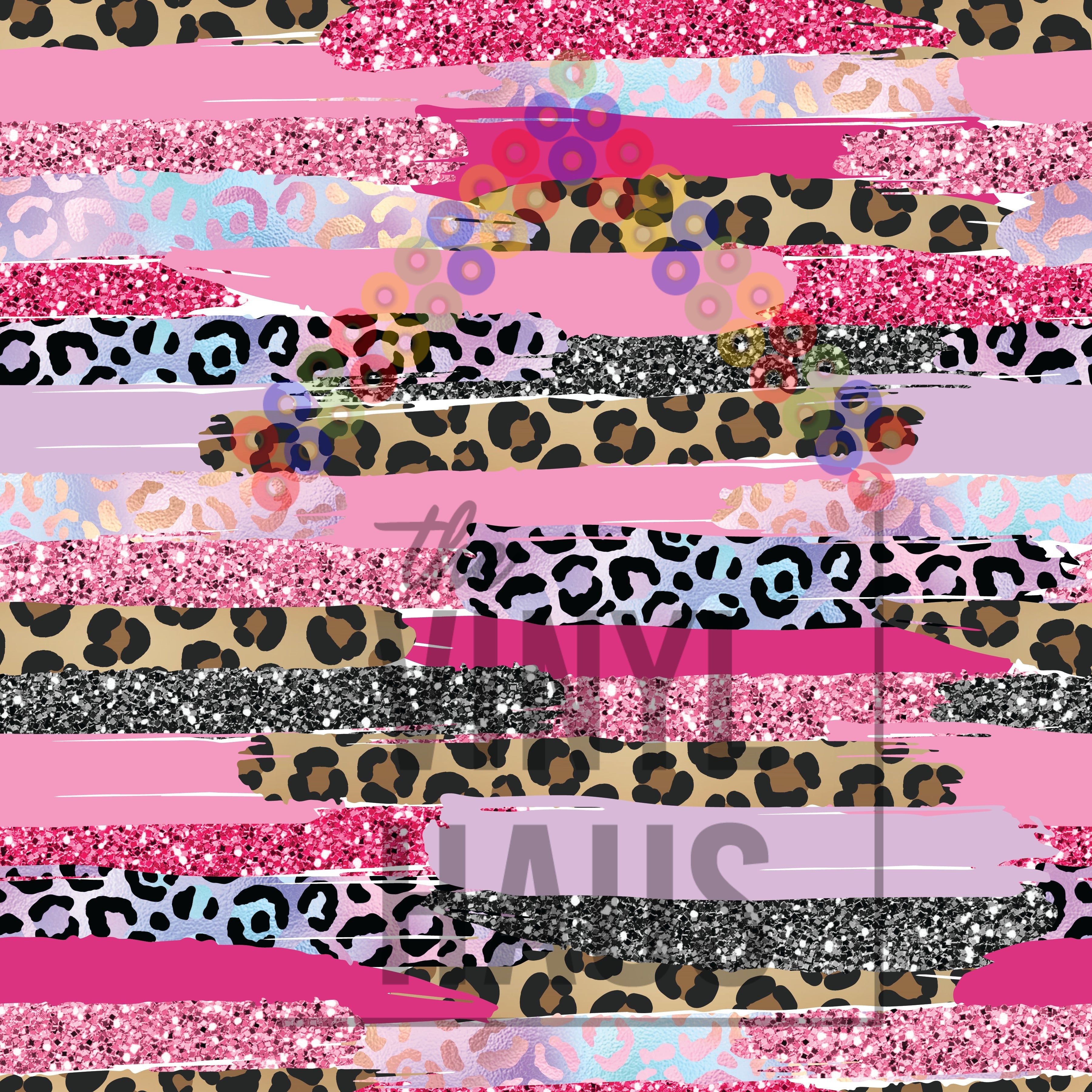 Cheetah Brushstroke Pattern Vinyl 12" x 12" - The Vinyl Haus