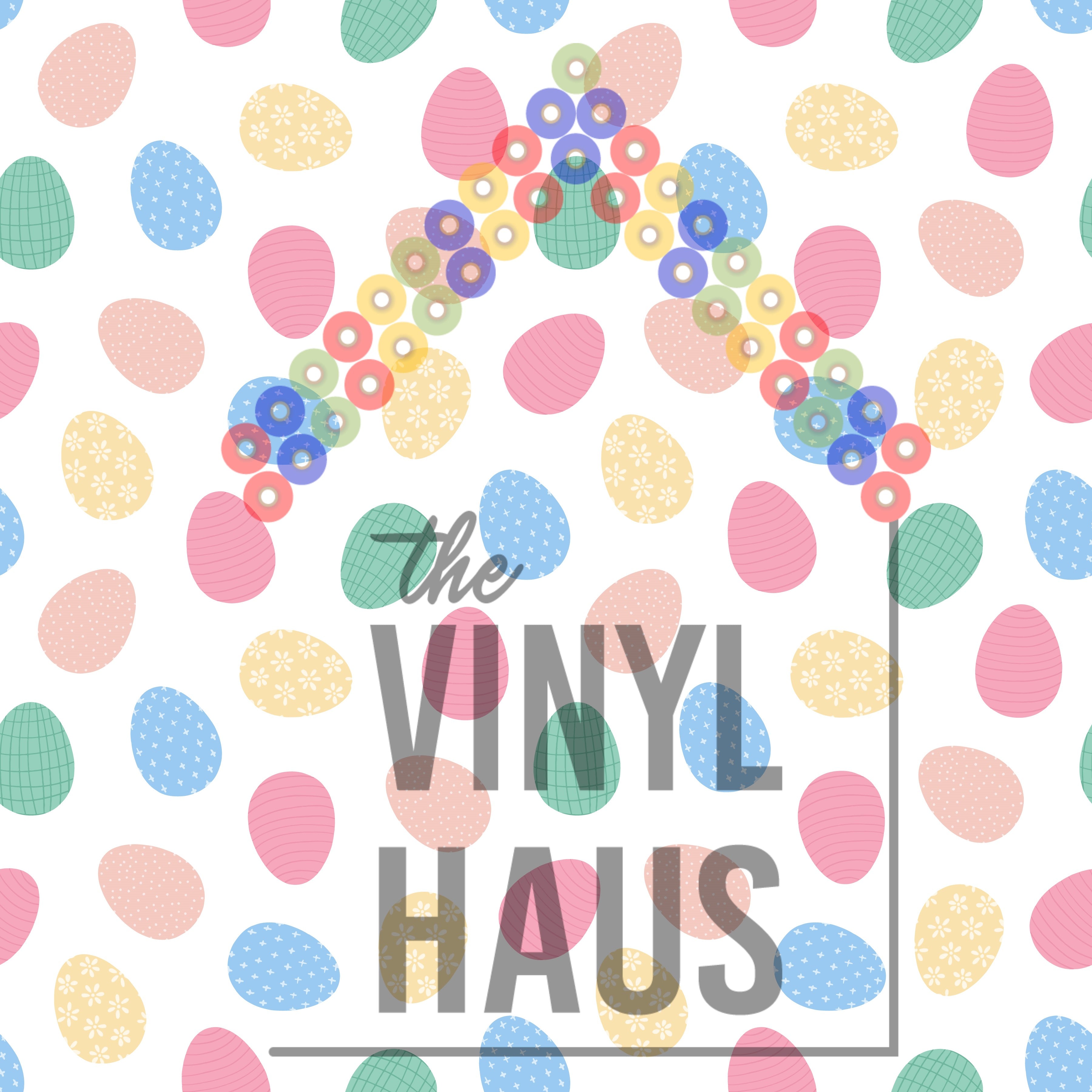 Easter Eggs Pattern Vinyl 12" x 12" - The Vinyl Haus