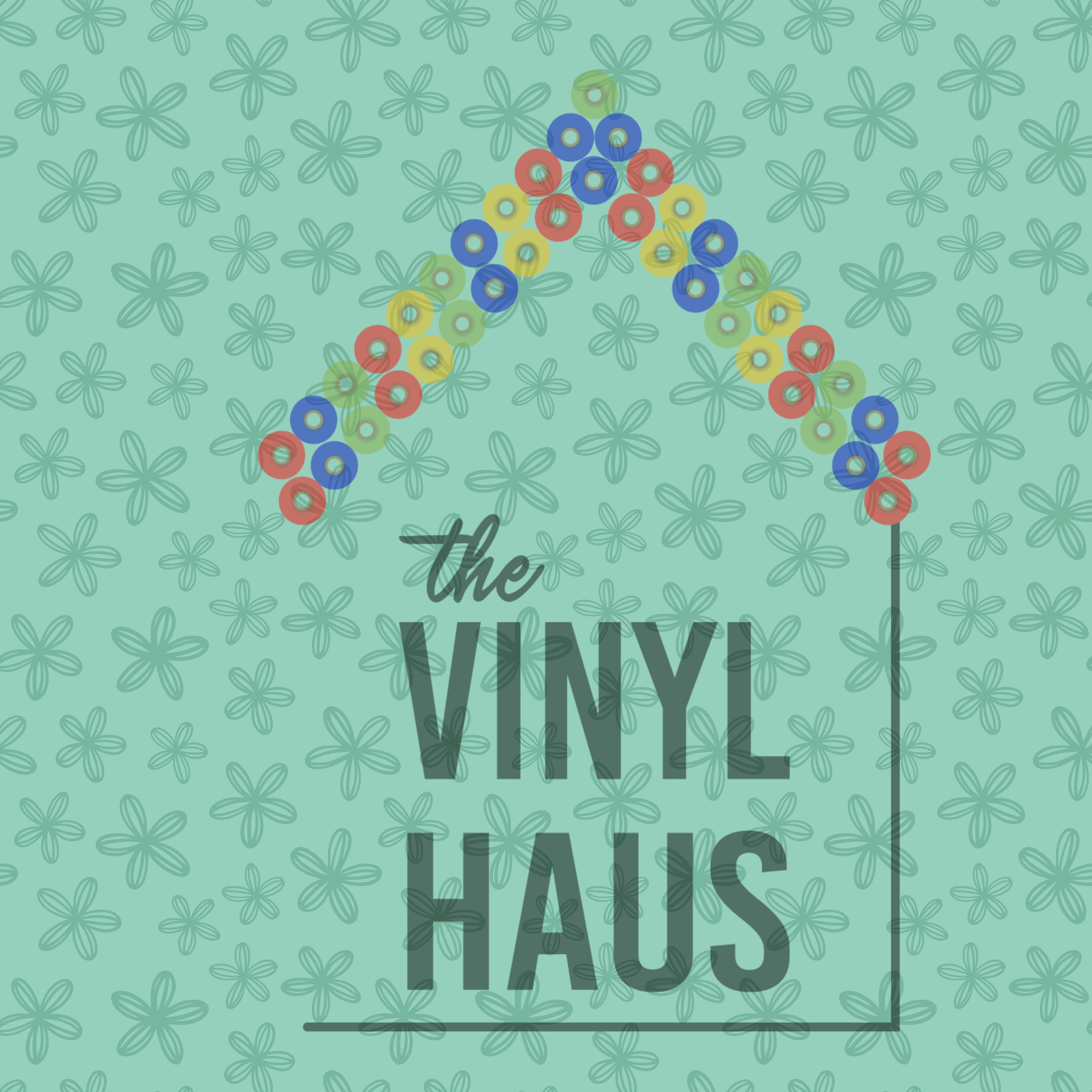 Easter Floral Pattern Vinyl 12" x 12" - The Vinyl Haus