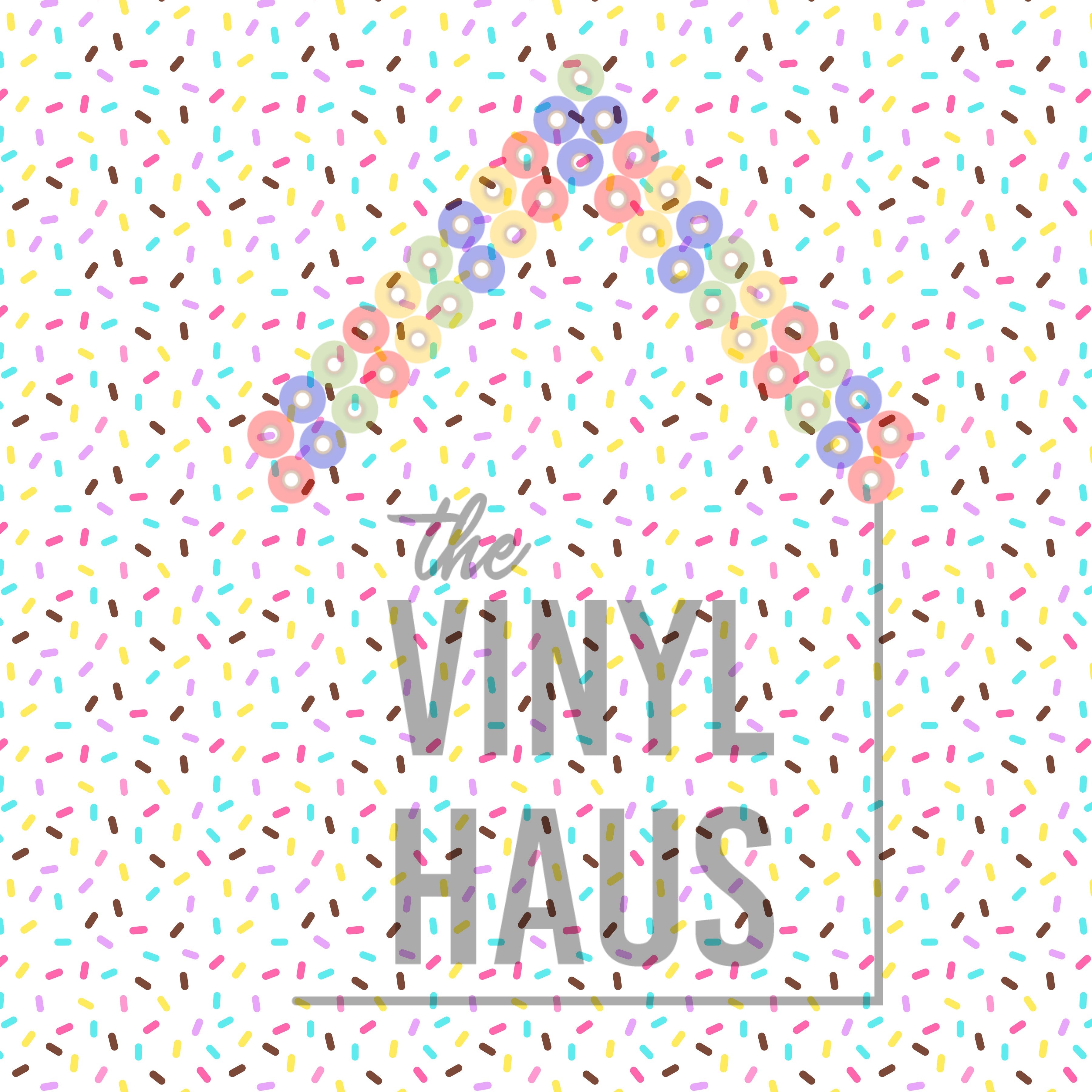 Donut Sprinkle White Background Pattern Vinyl 12" x 12" - The Vinyl Haus