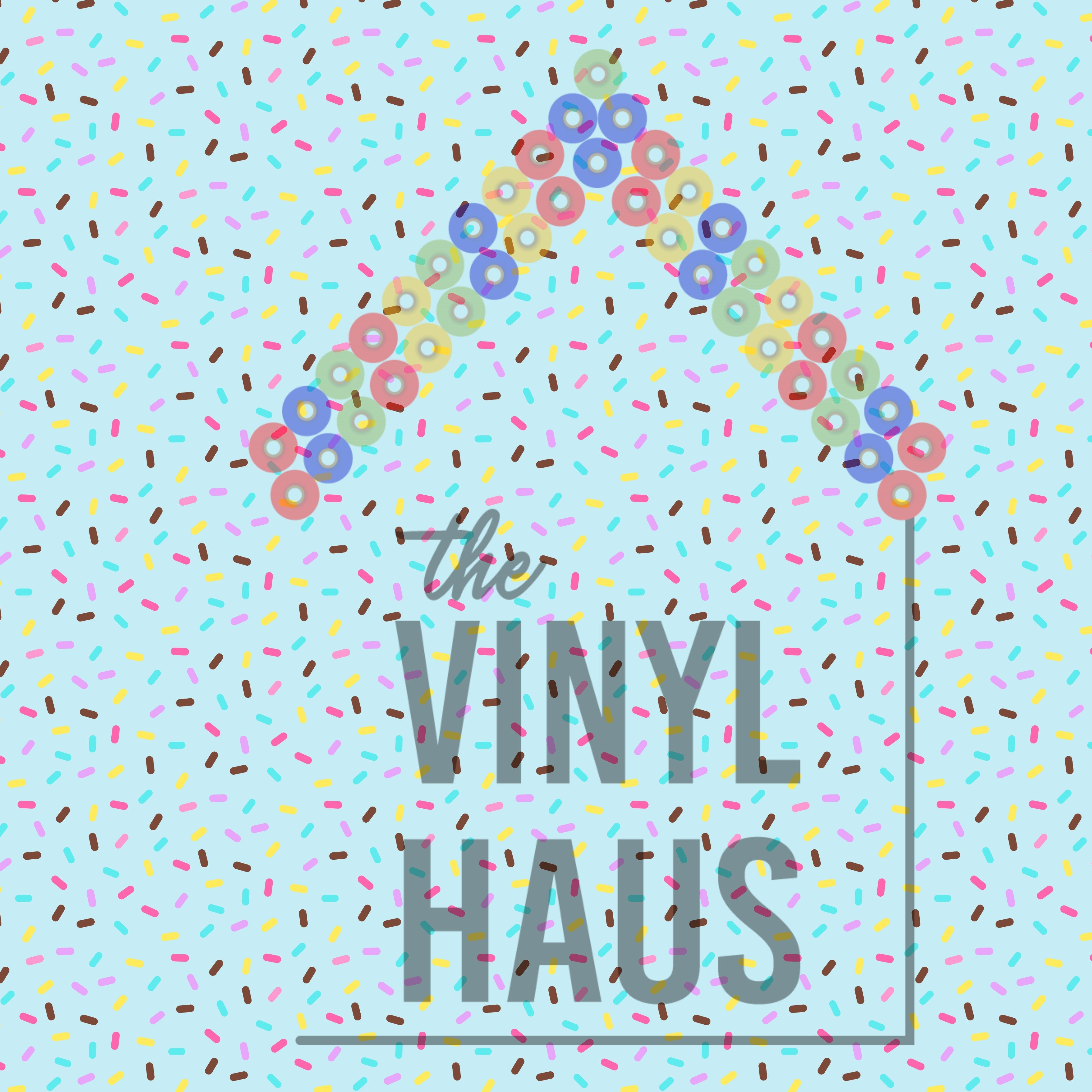 Donut Sprinkle Light Blue Background Pattern Vinyl 12" x 12" - The Vinyl Haus