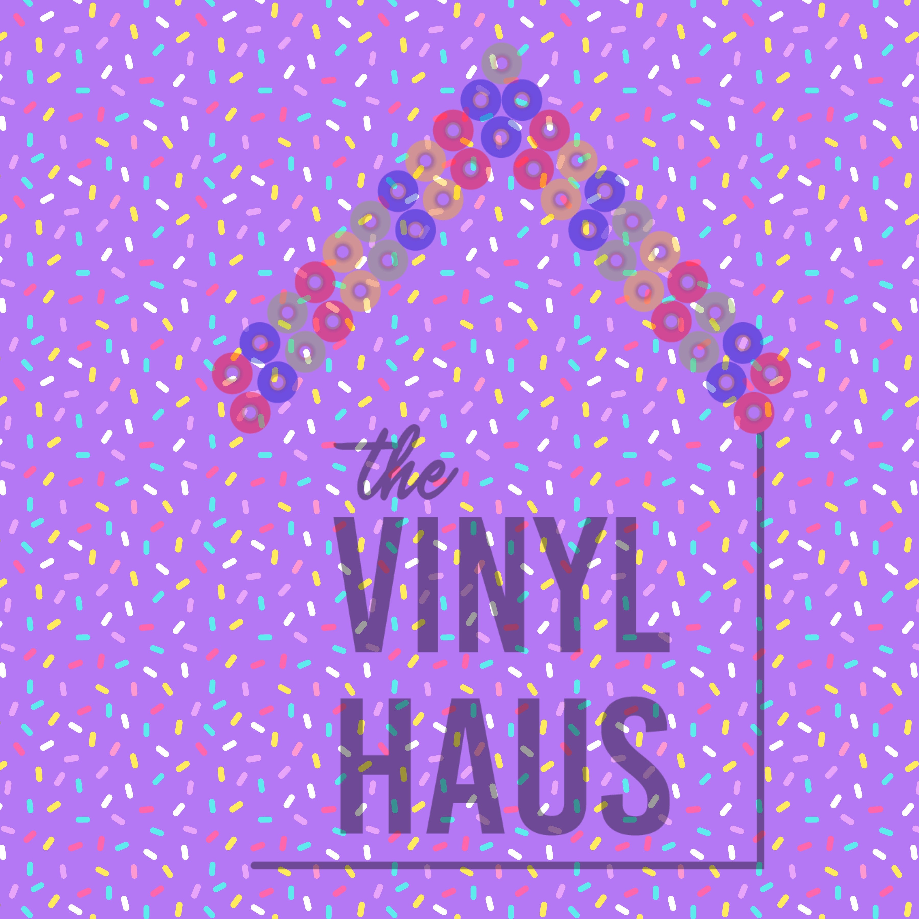 Donut Sprinkle Middle Purple Background Pattern Vinyl 12" x 12" - The Vinyl Haus