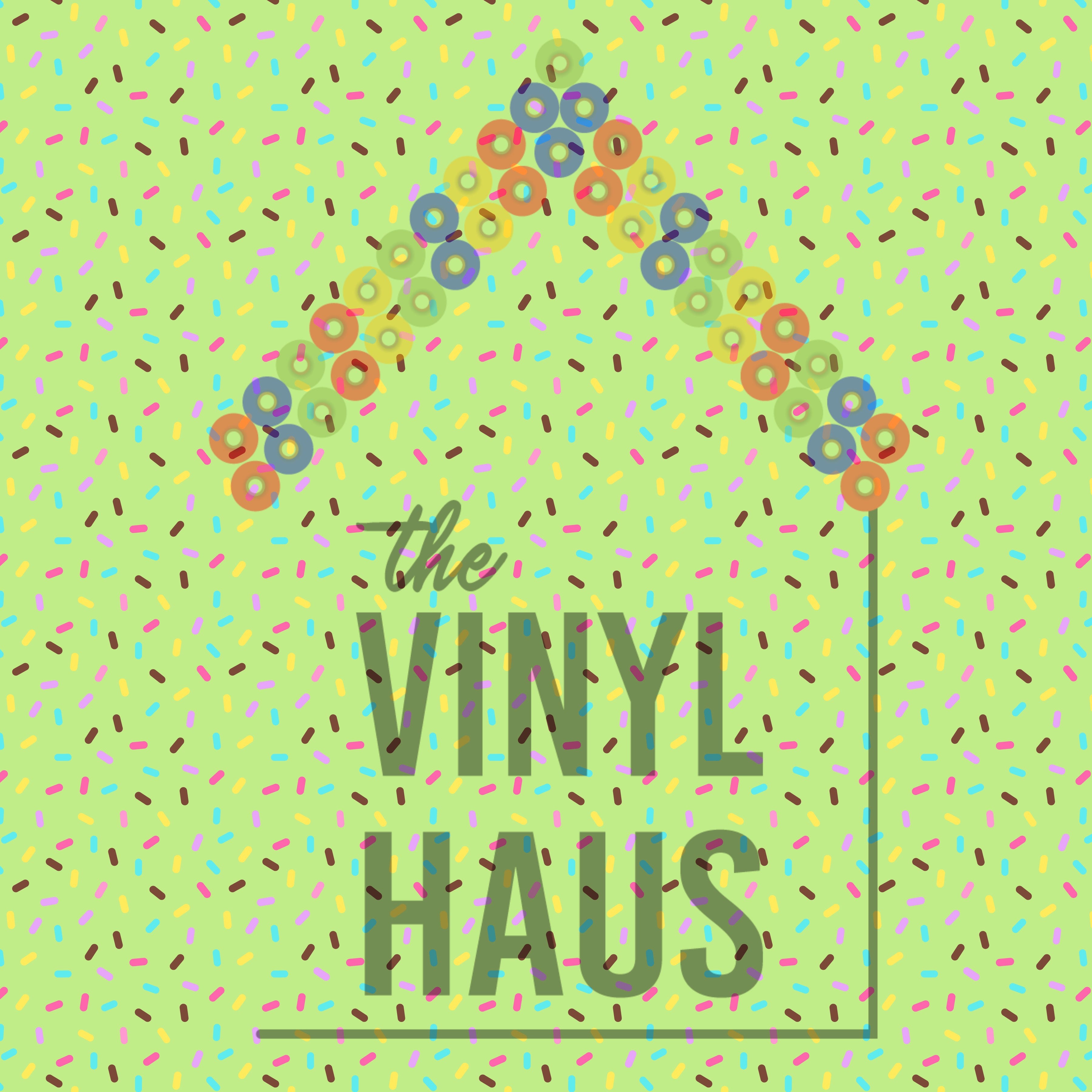 Donut Sprinkle Light Green Background Pattern Vinyl 12" x 12" - The Vinyl Haus