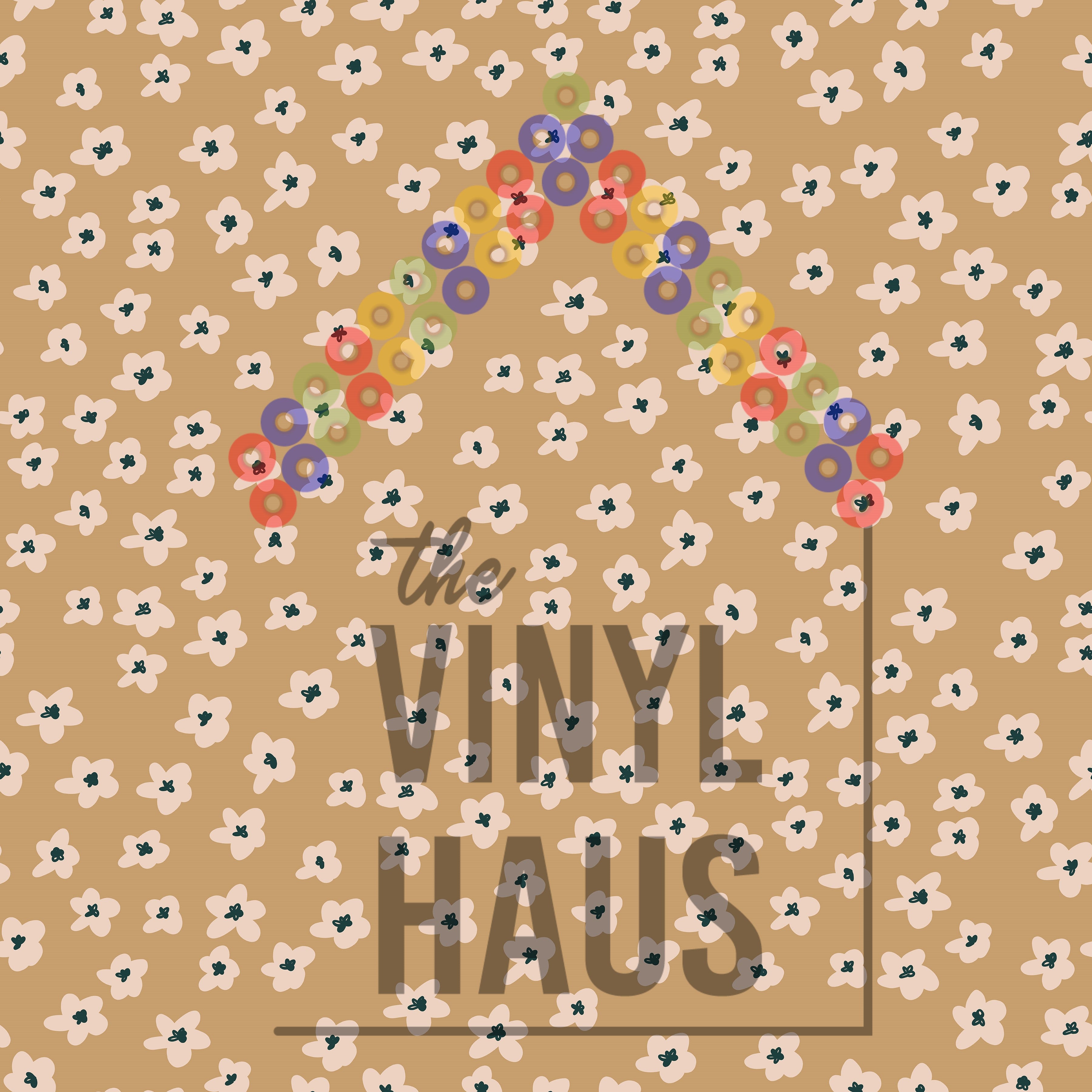 Floral Background Pattern Vinyl 12" x 12" - The Vinyl Haus