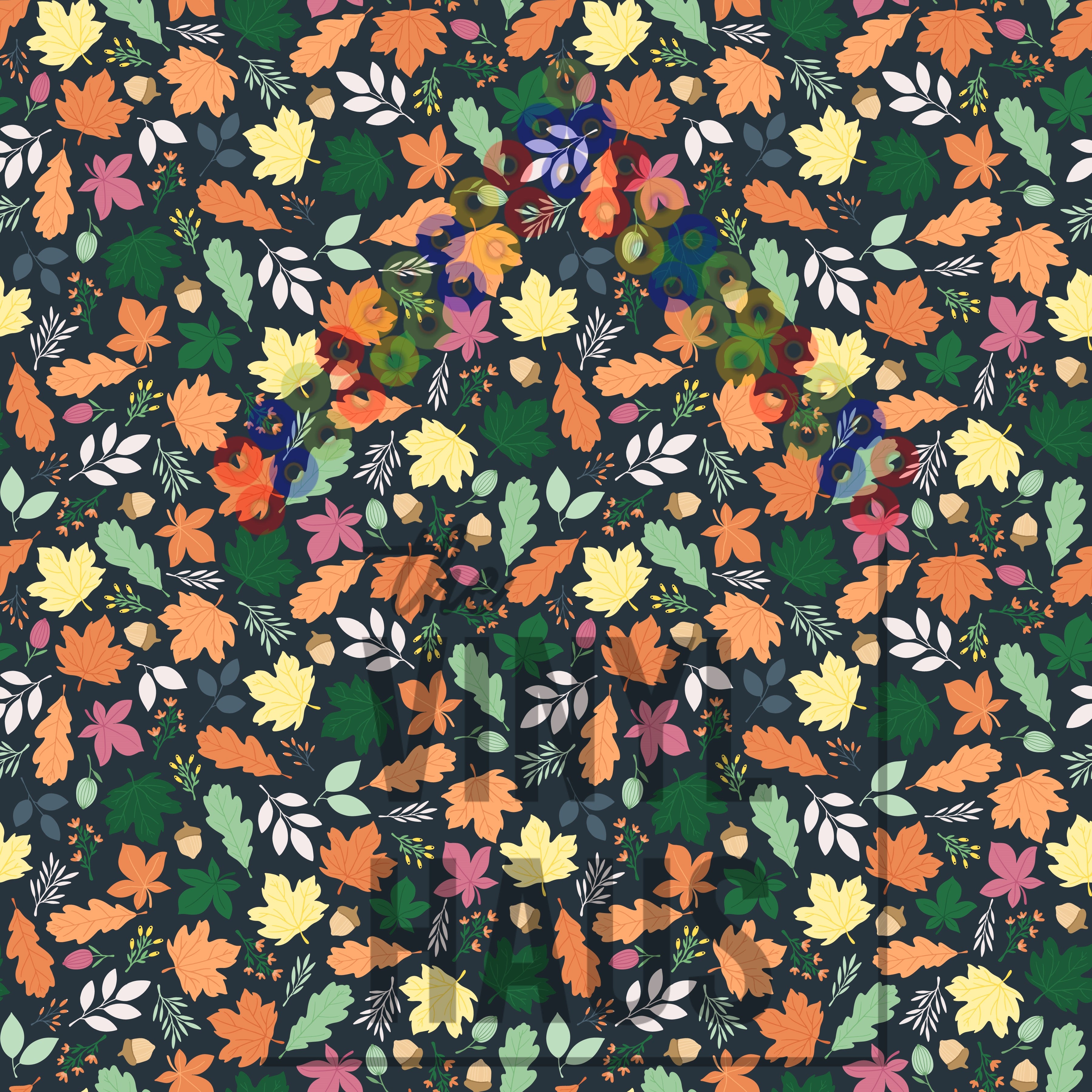 Fall Leaves Pattern Vinyl 12" x 12" - The Vinyl Haus