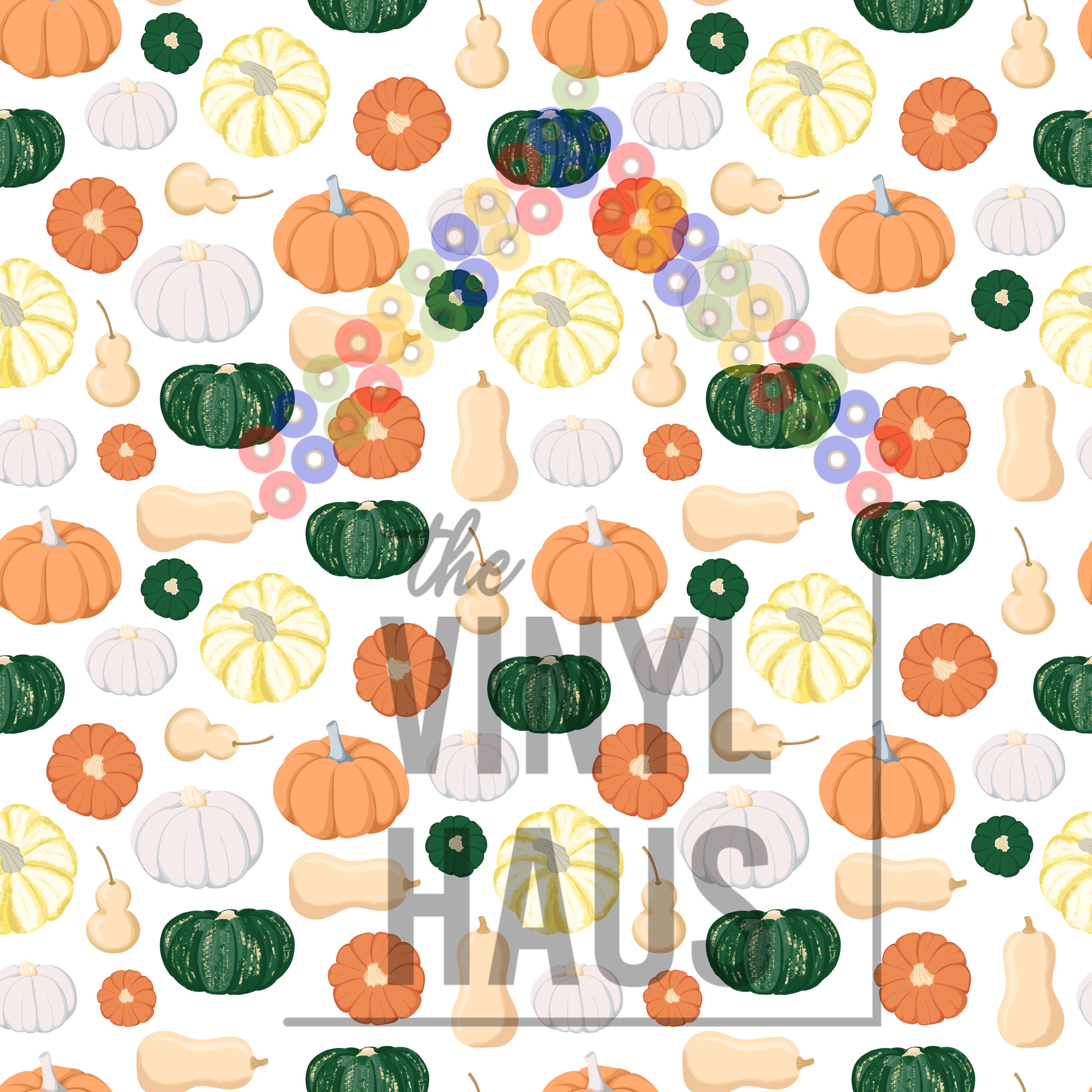 Fall Pumpkins Pattern Vinyl 12" x 12" - The Vinyl Haus
