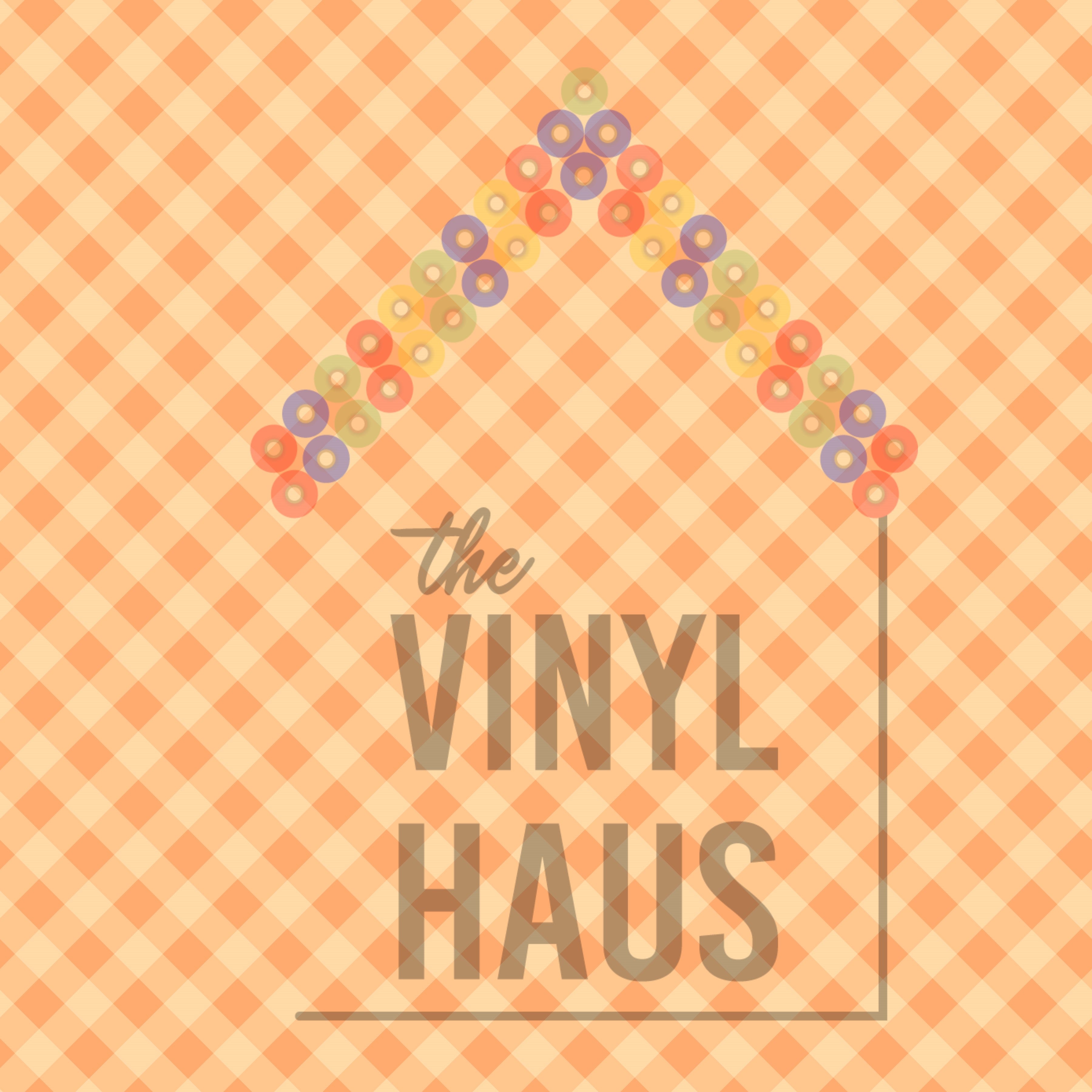 Orange Fall Plaid Pattern Vinyl 12" x 12" - The Vinyl Haus