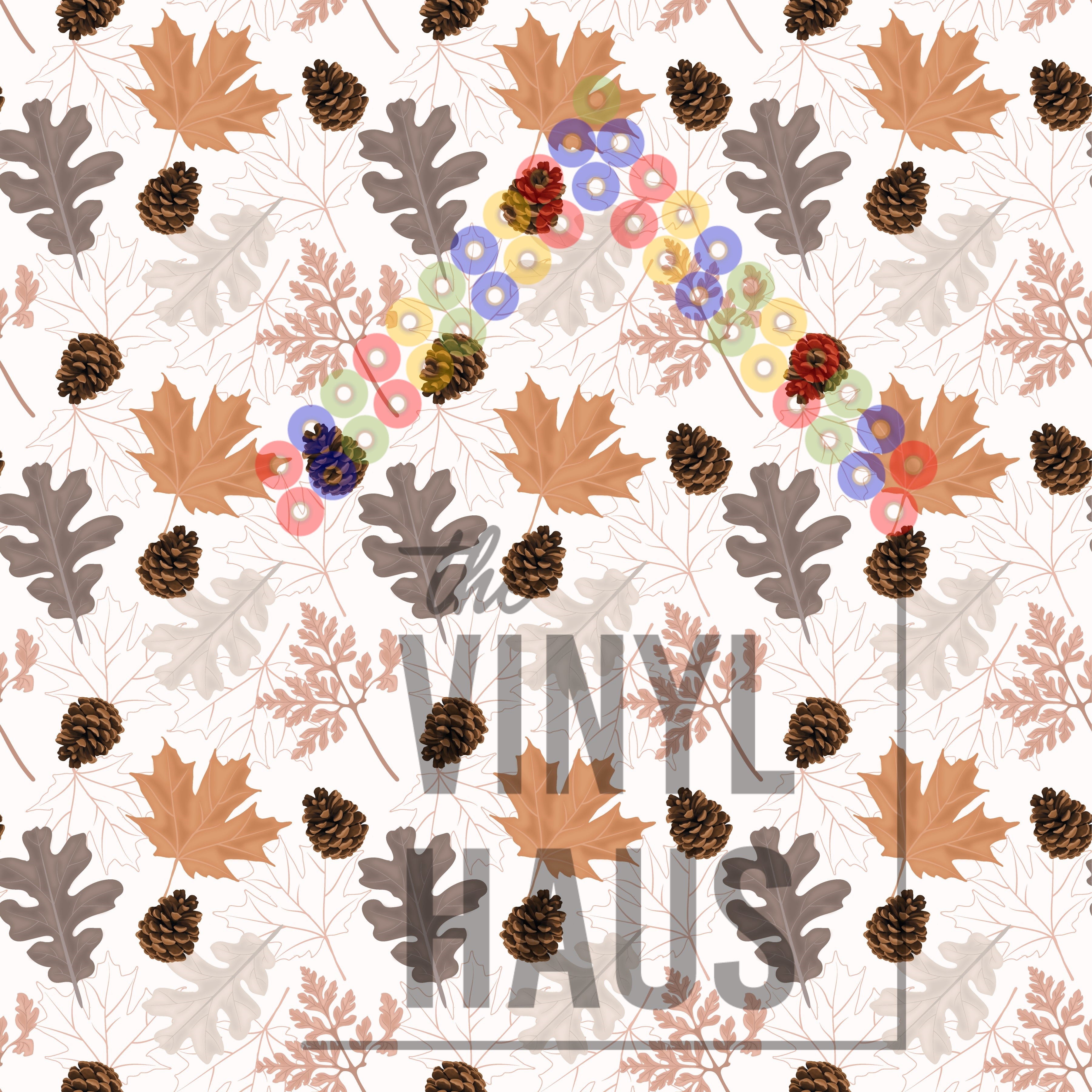 Fall Leaves Pattern Vinyl 12" x 12" - The Vinyl Haus