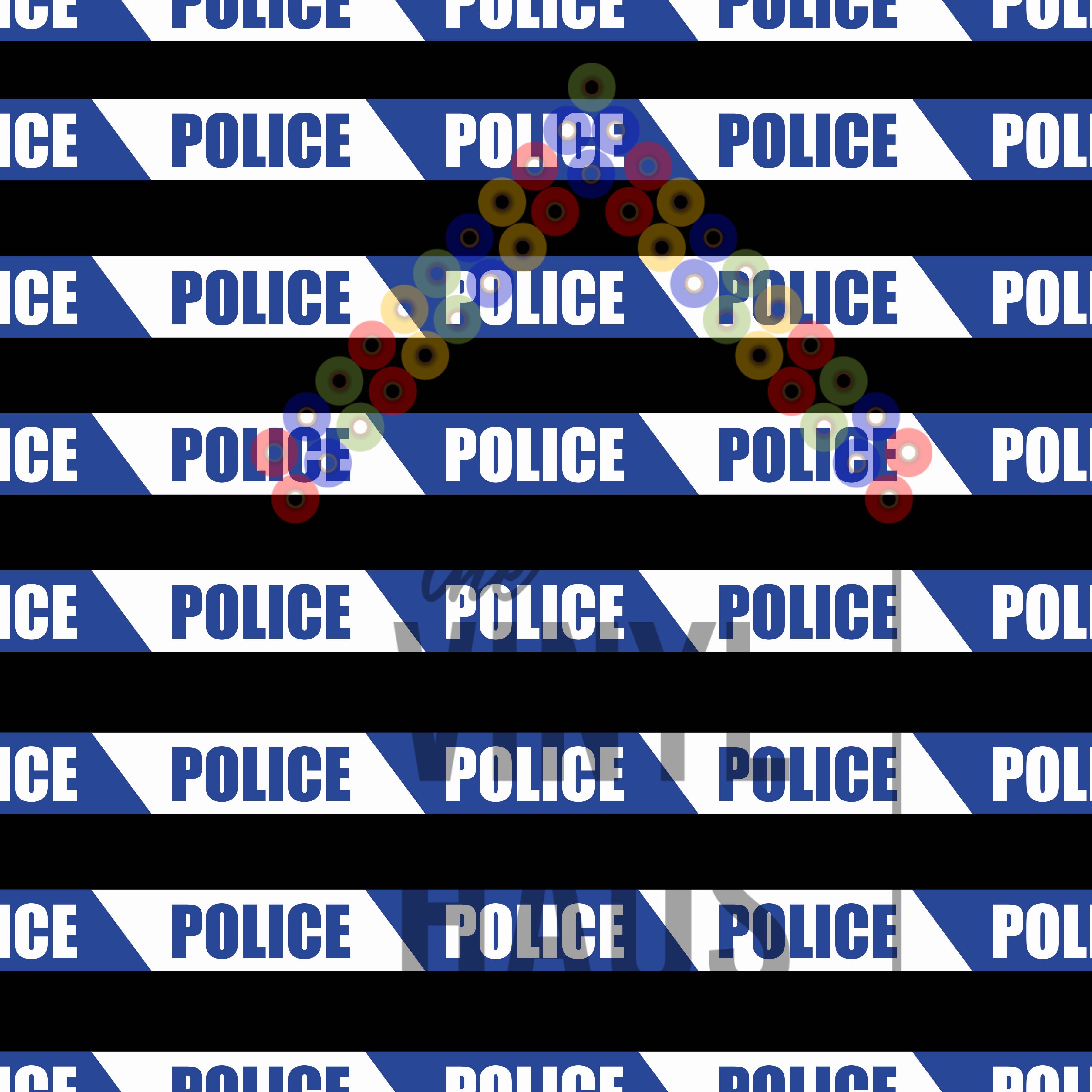 POLICE Pattern Vinyl 12" x 12" - The Vinyl Haus