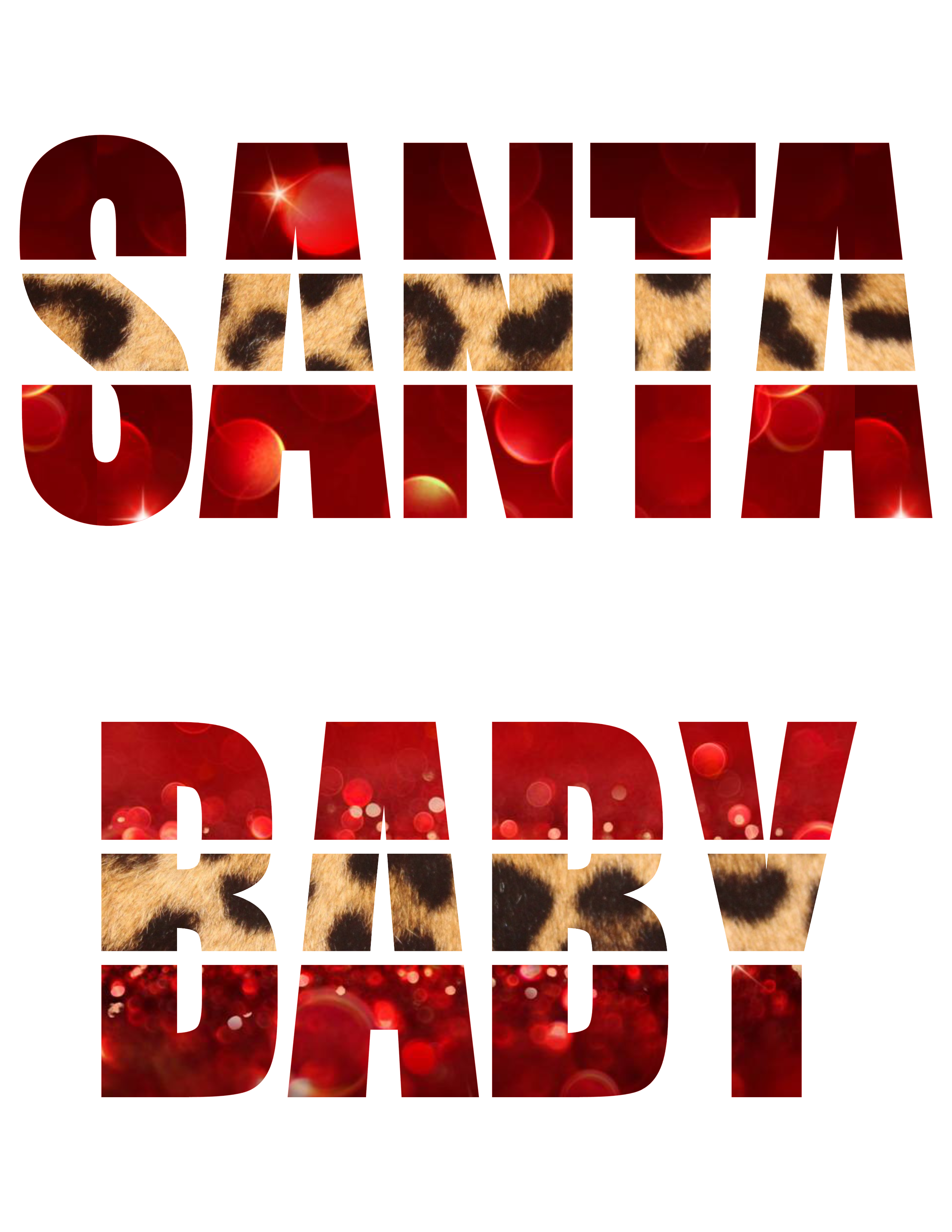HTV Prints - Santa Baby - The Vinyl Haus