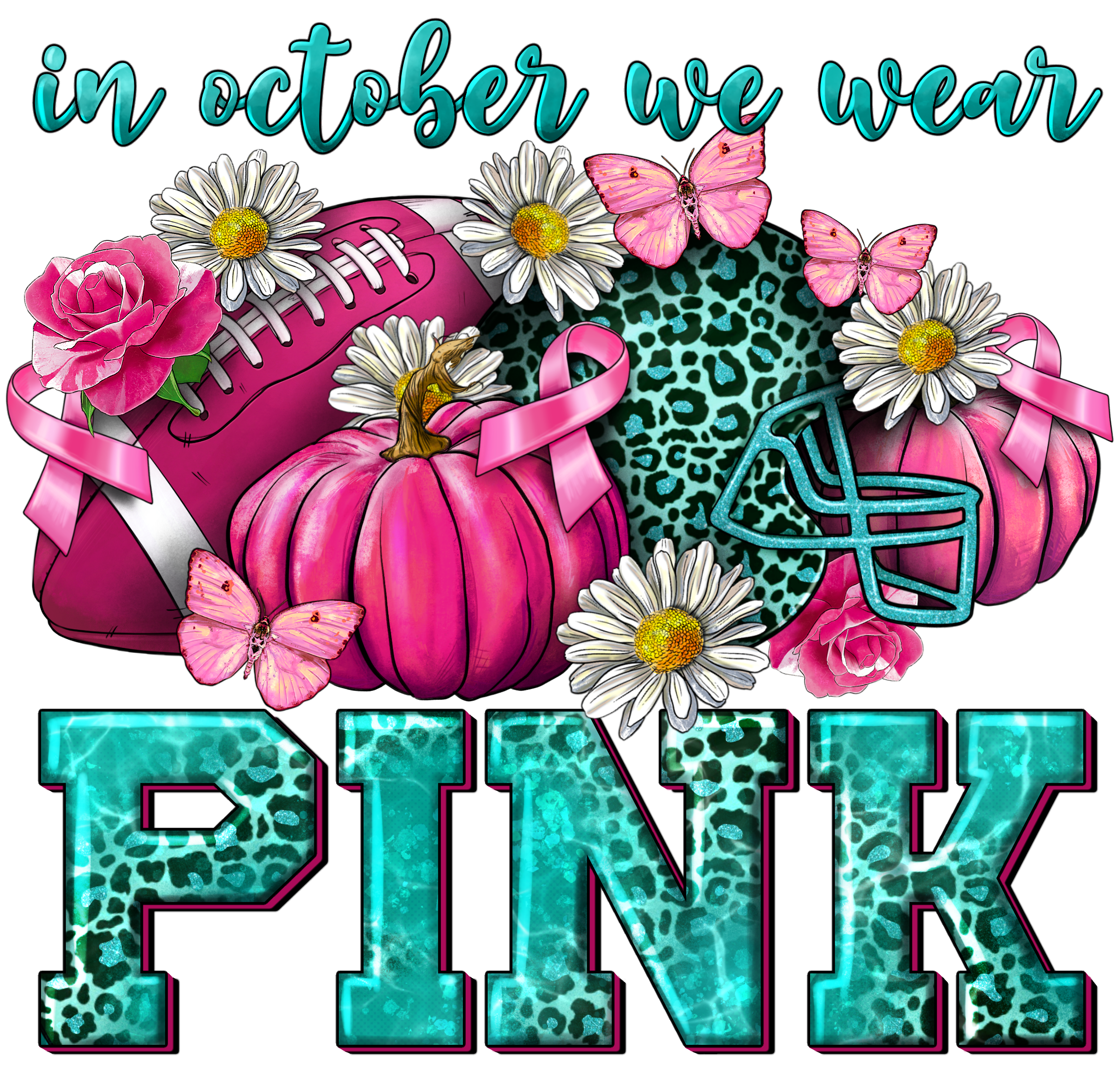 HTV Prints - In October We Wear Pink - The Vinyl Haus