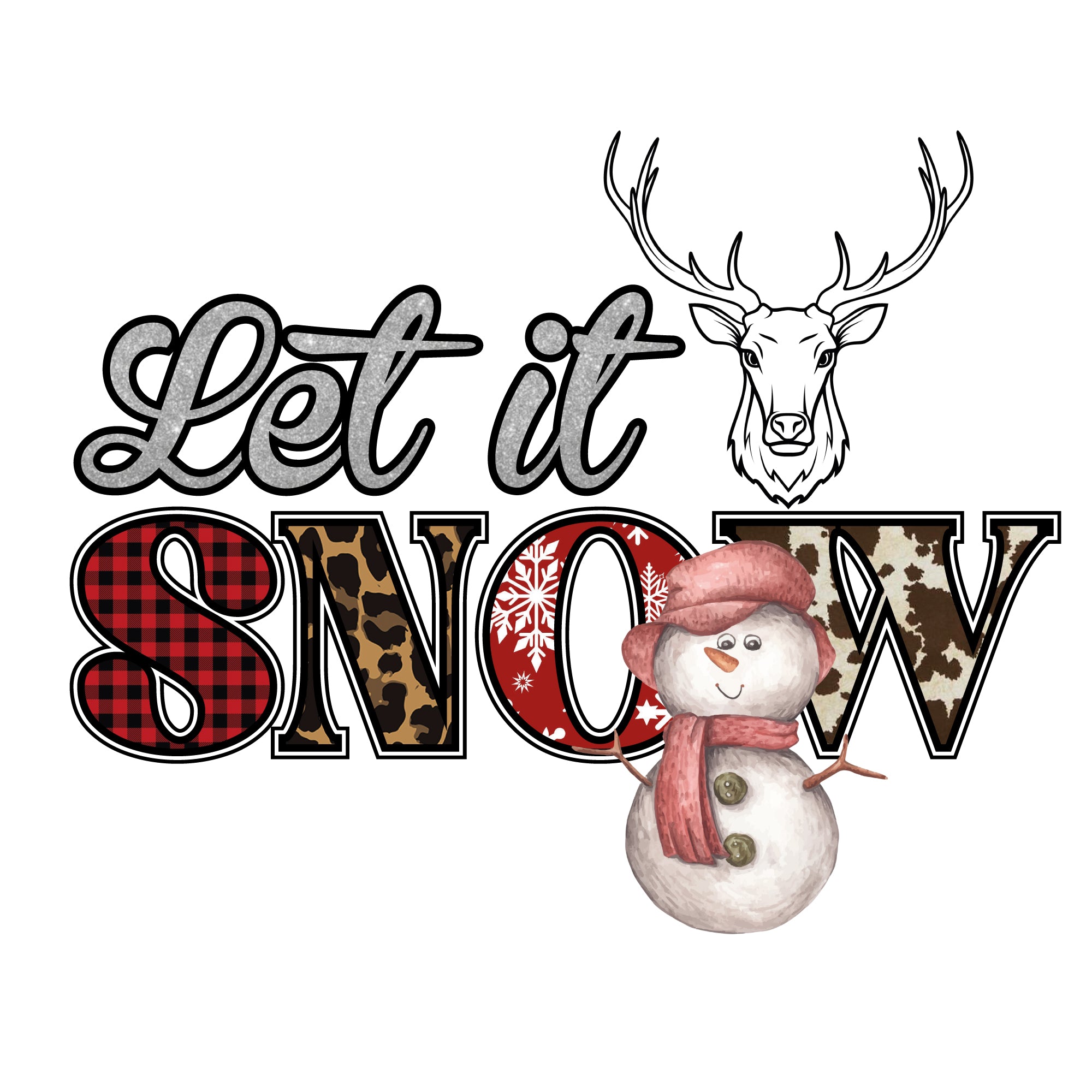 Sublimation Prints - Let It Snow - The Vinyl Haus