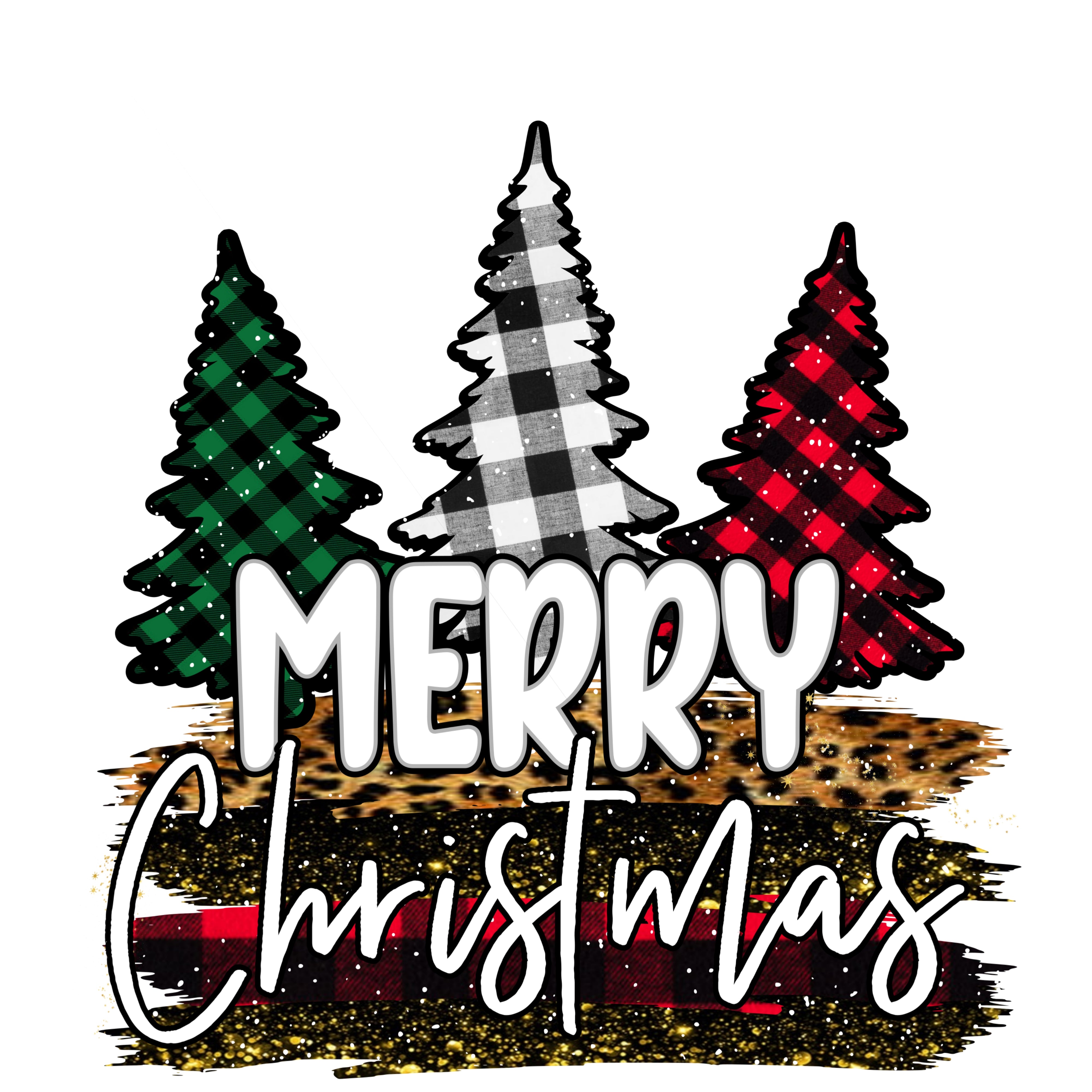 Sublimation Prints - Buffalo Plaid Christmas Trees - The Vinyl Haus