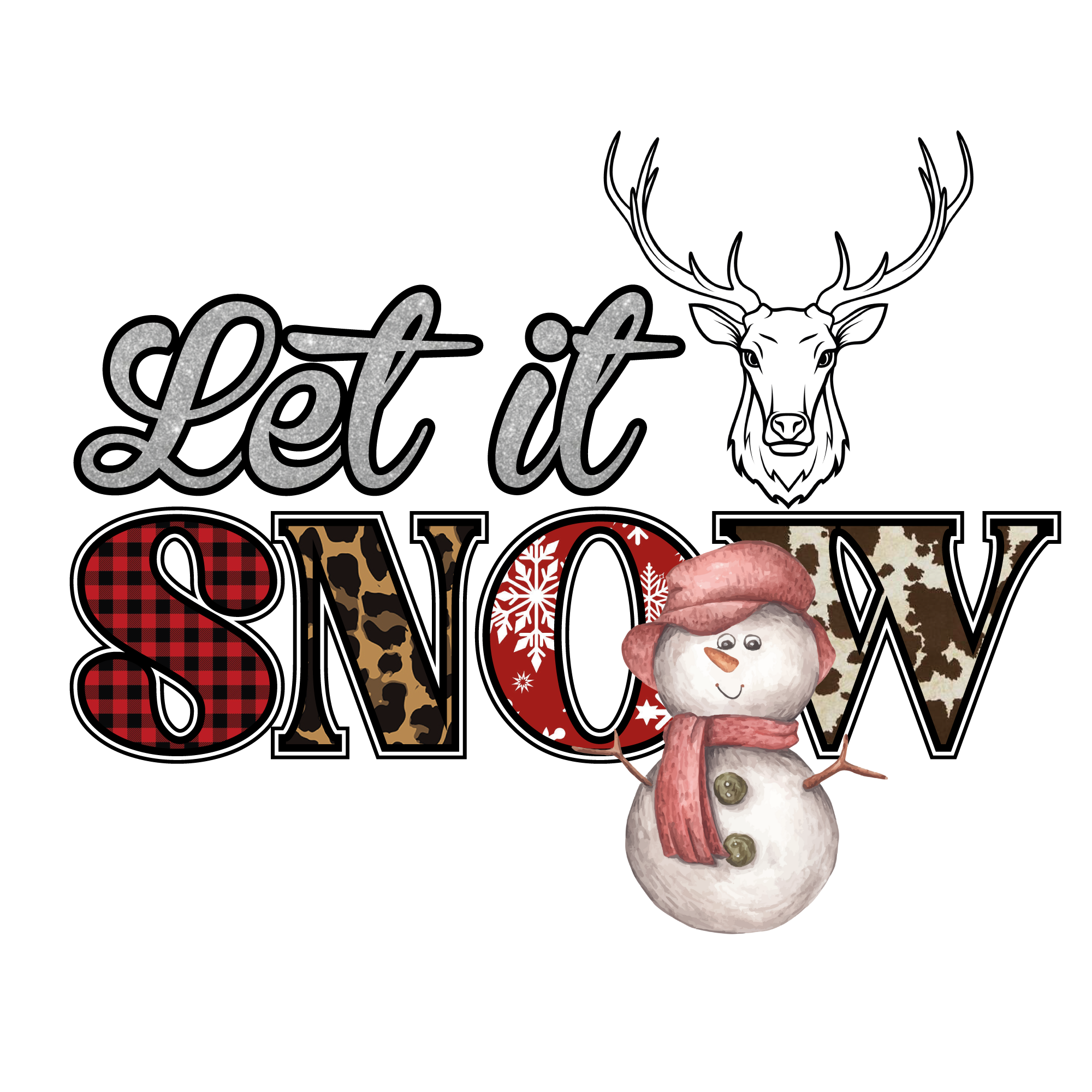 Sublimation Prints - Let It Snow - The Vinyl Haus