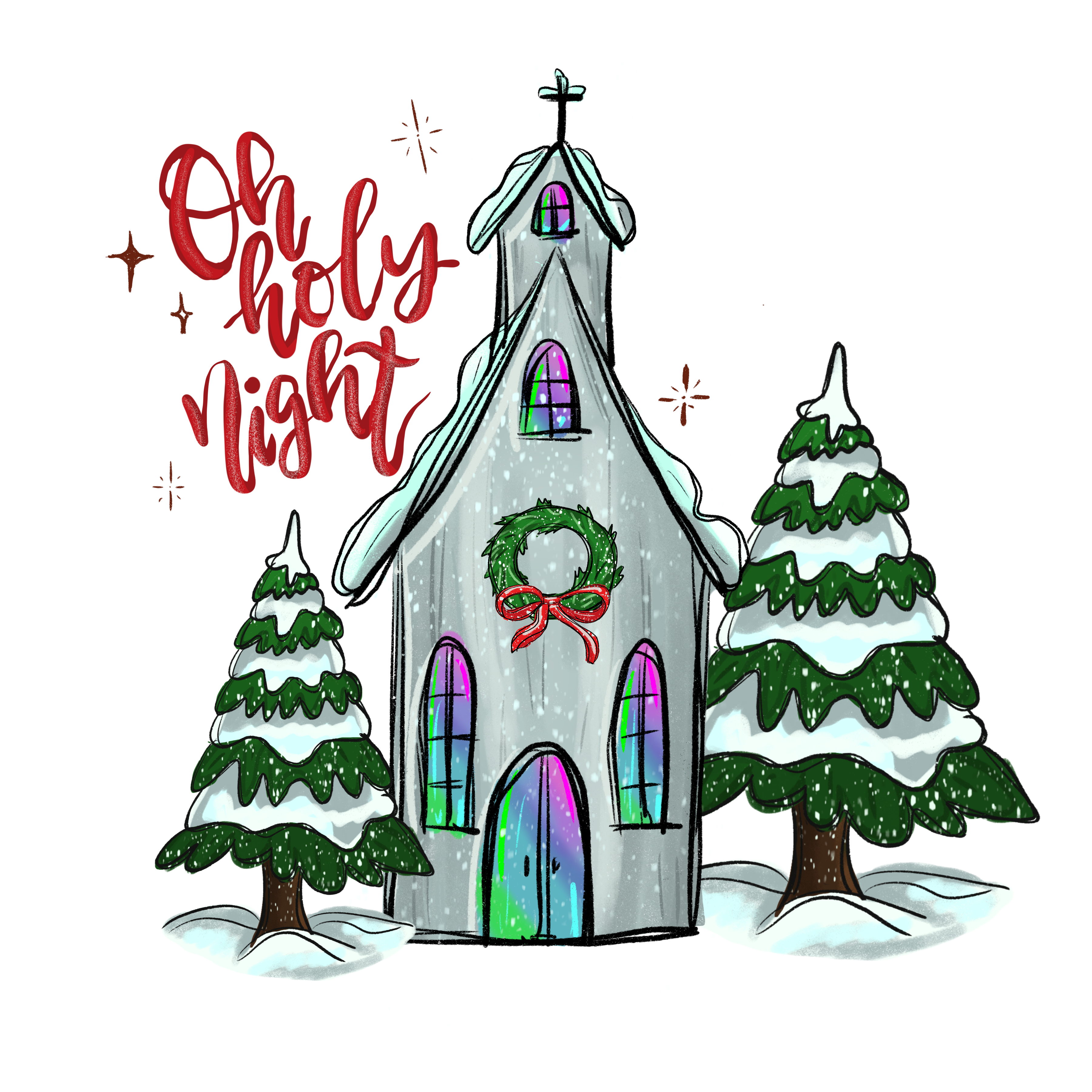 Sublimation Prints - Oh Holy Night - The Vinyl Haus