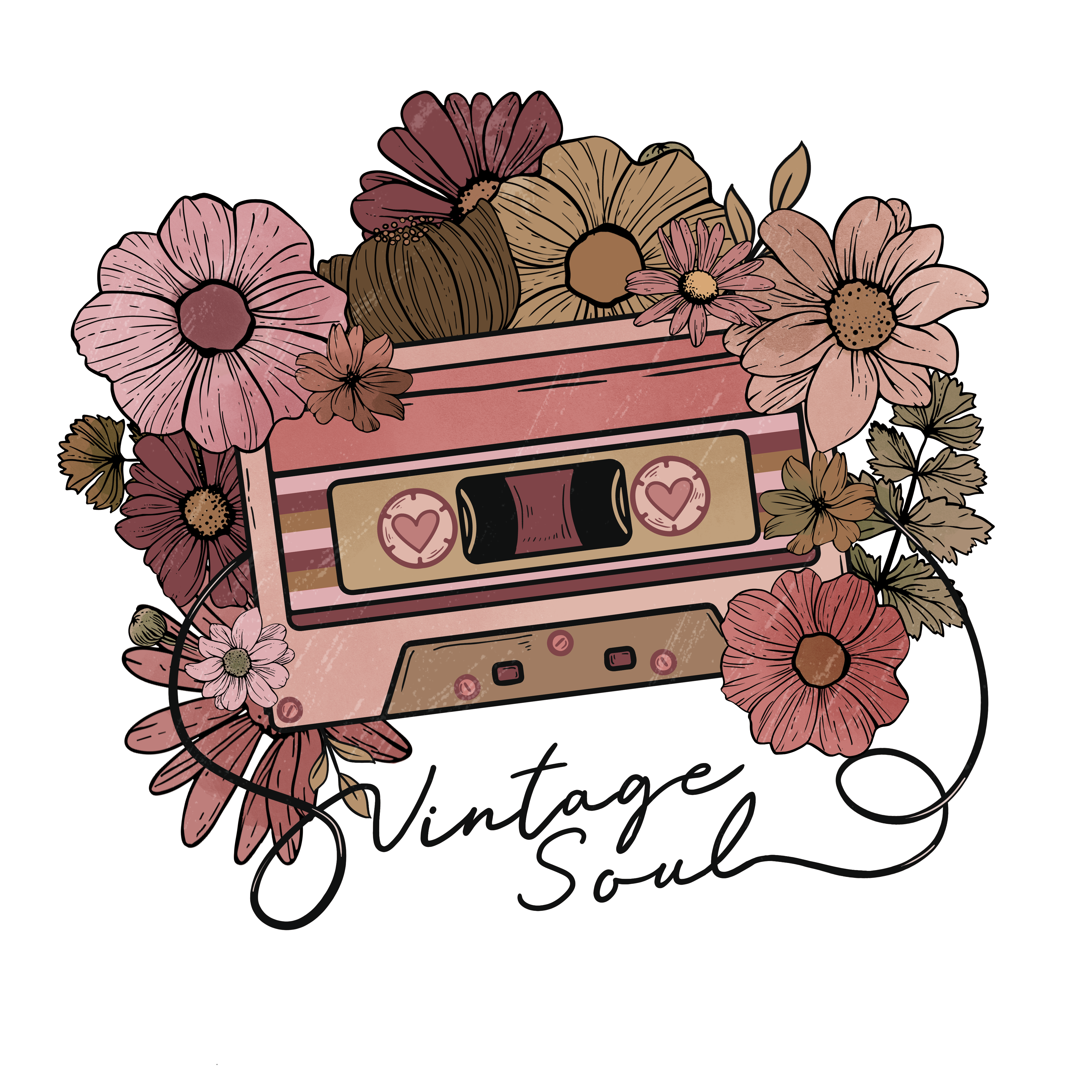 Sublimation Prints - Vintage Soul Cassette - The Vinyl Haus