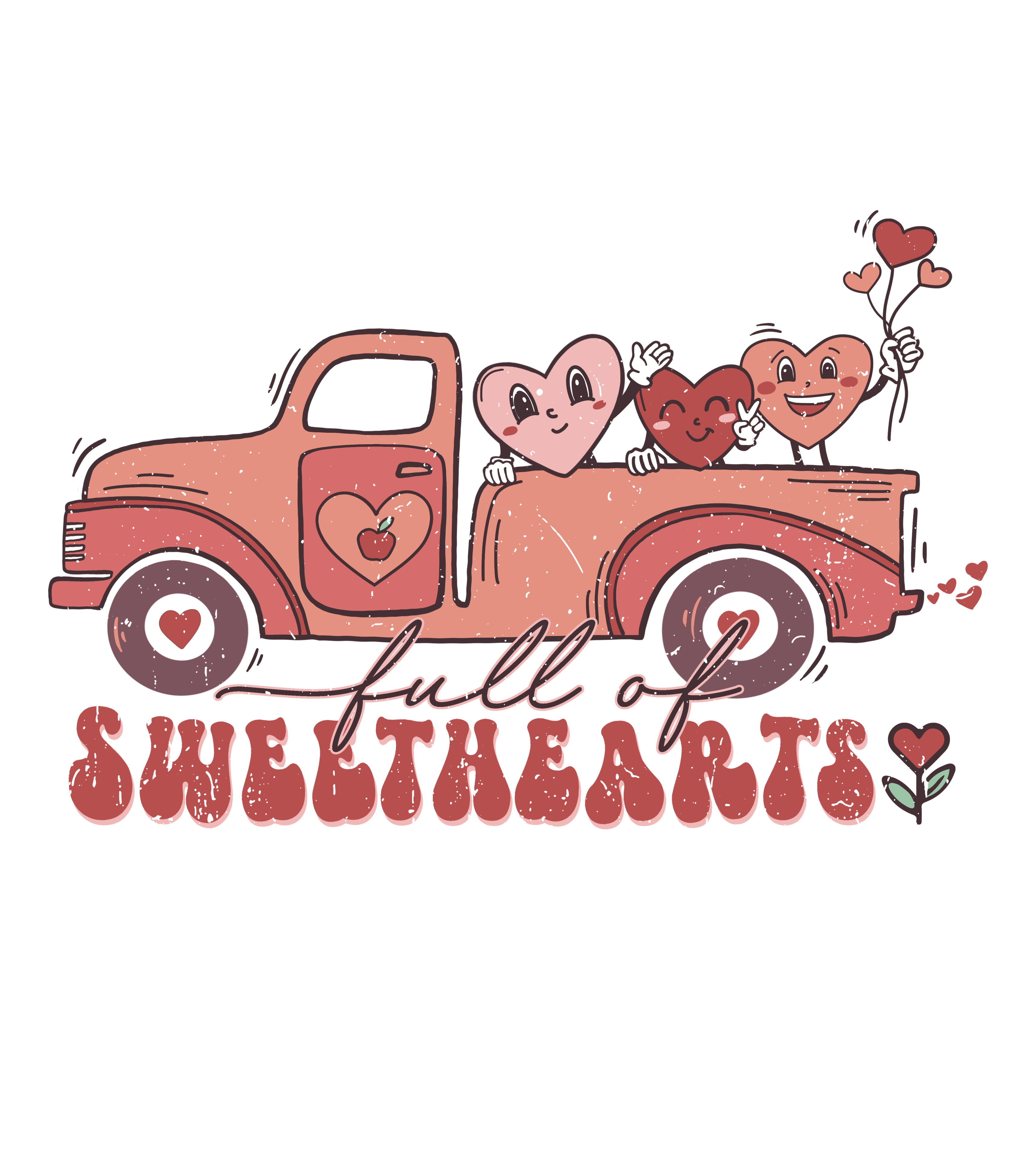 Sublimation Prints - Valentine Truck - The Vinyl Haus